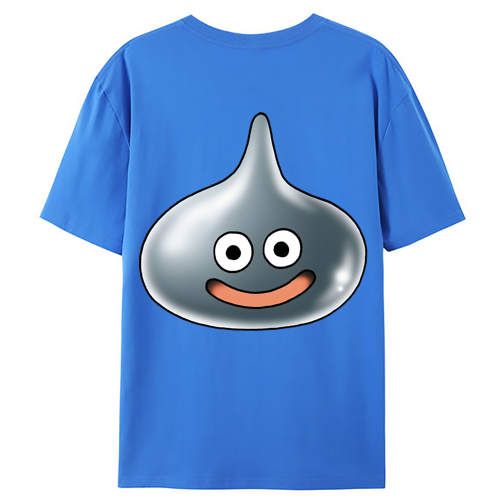 （画像用） ドラゴンクエスト Doragon Kuesuto Dragon Quest 綿100％ メンズ半袖Tシャツ（バックプリント） 通気性