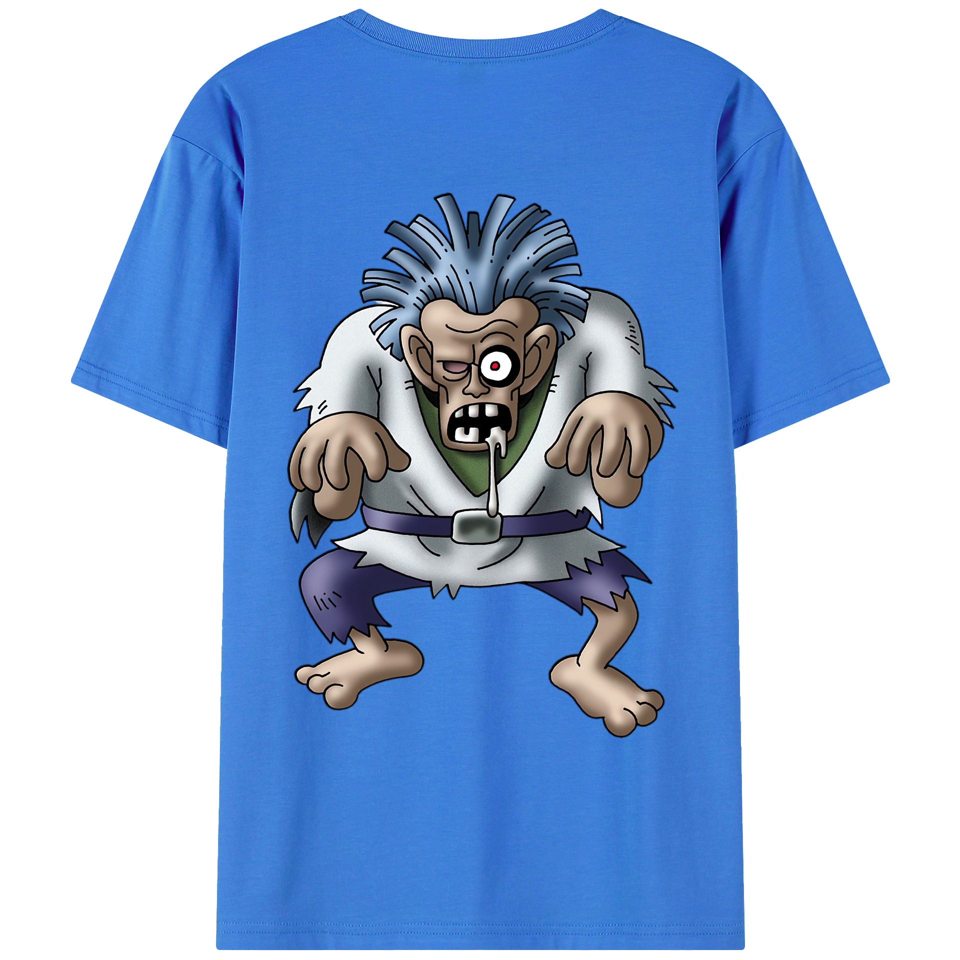 （画像用） ドラゴンクエスト Doragon Kuesuto Dragon Quest 綿100％ メンズ半袖Tシャツ（バックプリント） 通気性