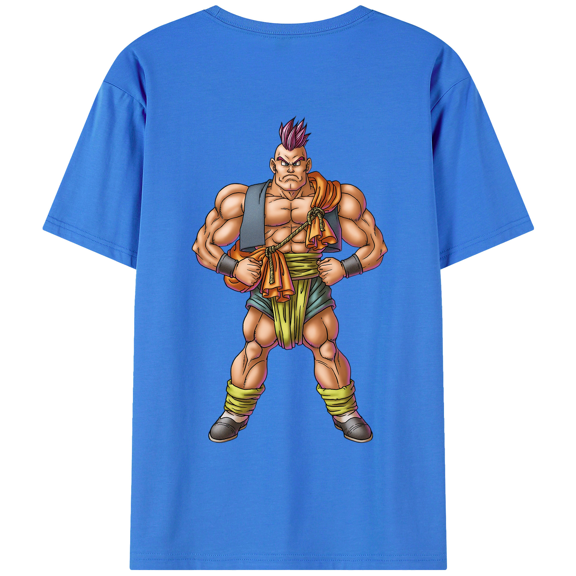 （画像用） ドラゴンクエスト Doragon Kuesuto Dragon Quest 綿100％ メンズ半袖Tシャツ（バックプリント） 通気性