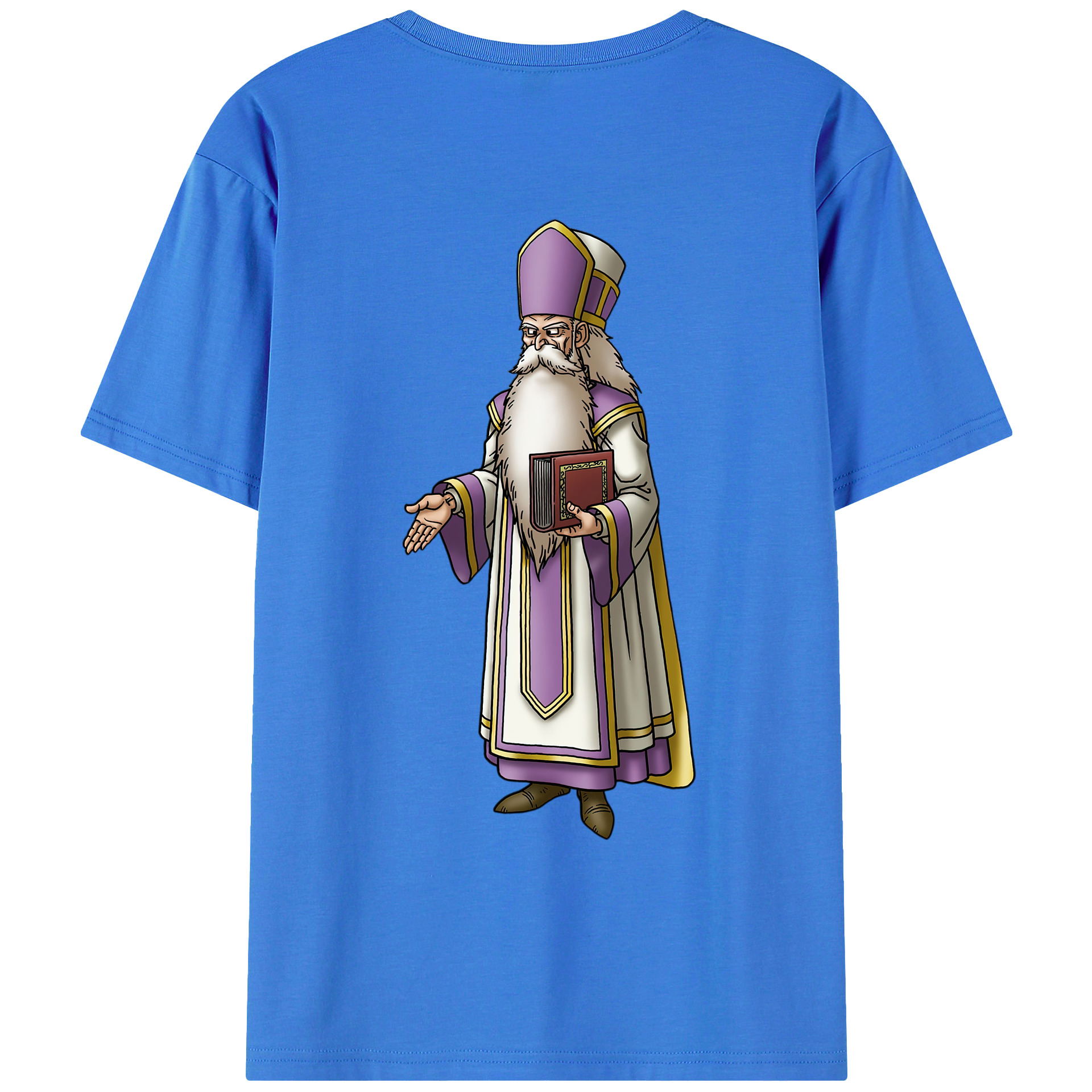 （画像用） ドラゴンクエスト Doragon Kuesuto Dragon Quest 綿100％ メンズ半袖Tシャツ（バックプリント） 通気性