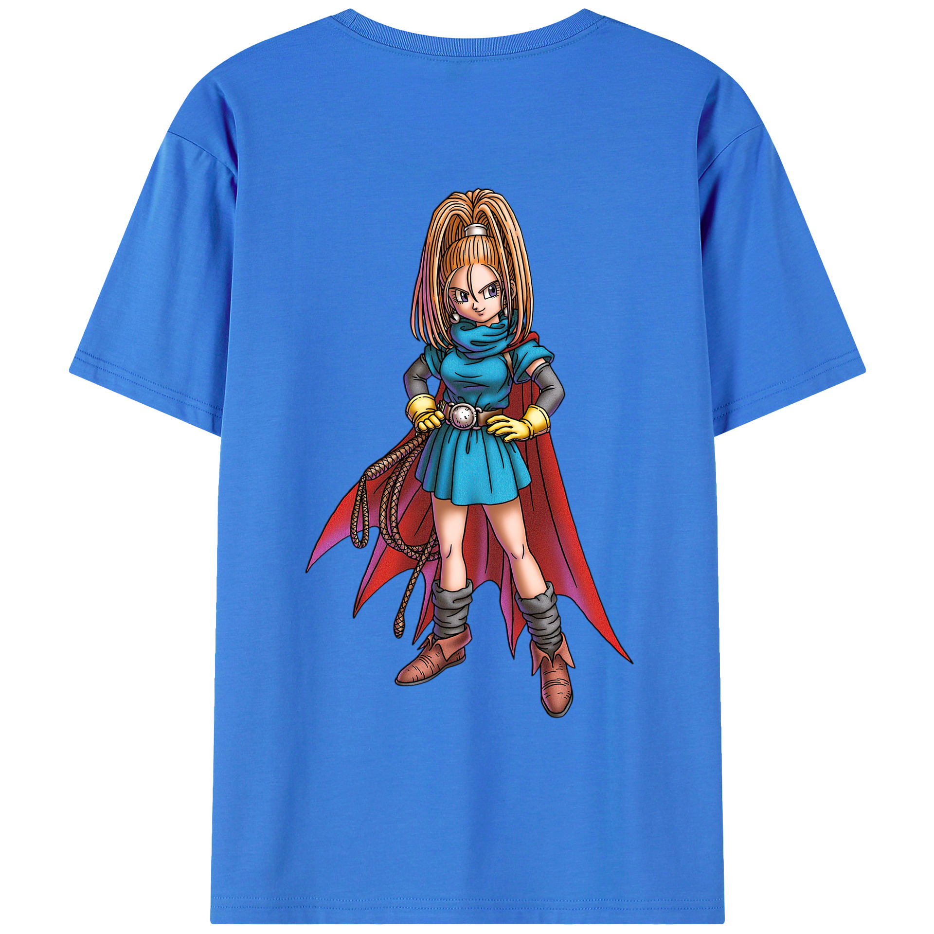 （画像用） ドラゴンクエスト Doragon Kuesuto Dragon Quest 綿100％ メンズ半袖Tシャツ（バックプリント） 通気性