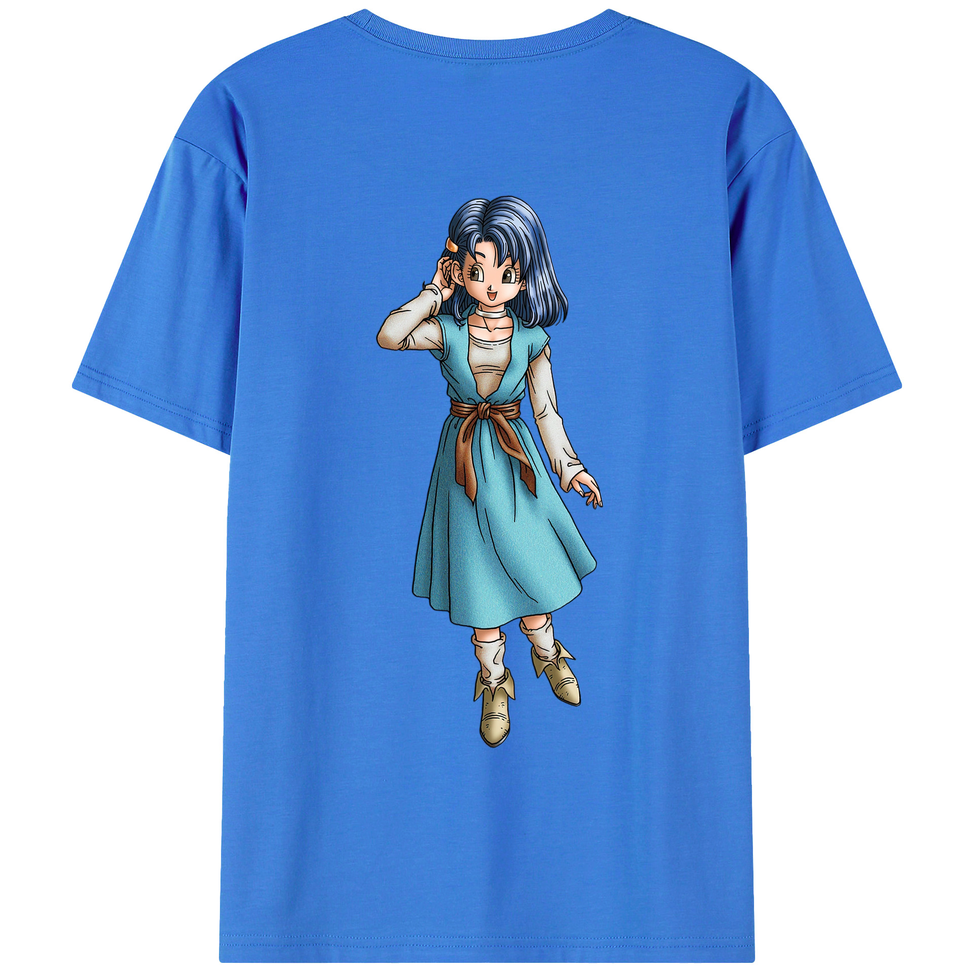（画像用） ドラゴンクエスト Doragon Kuesuto Dragon Quest 綿100％ メンズ半袖Tシャツ（バックプリント） 通気性