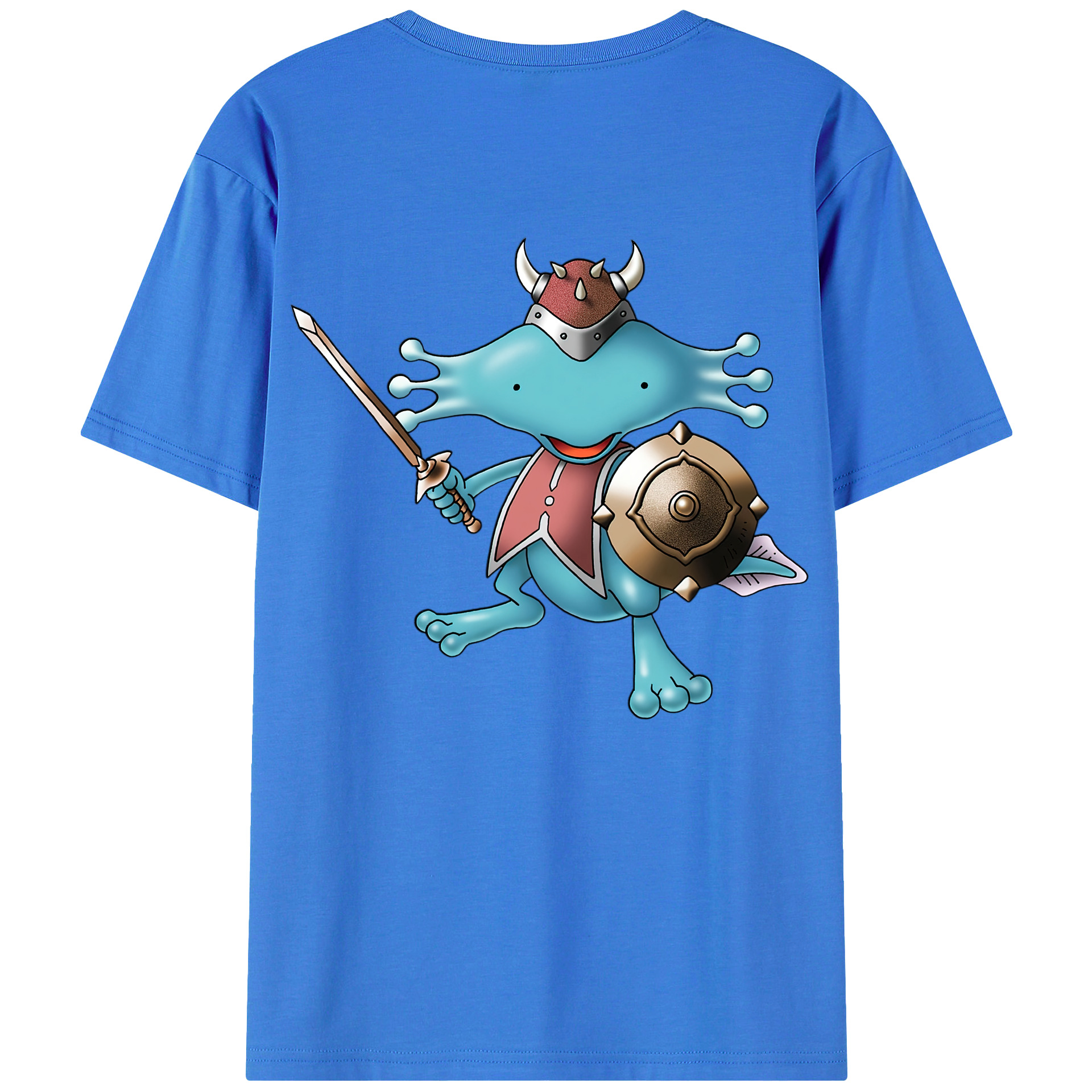 （画像用） ドラゴンクエスト Doragon Kuesuto Dragon Quest 綿100％ メンズ半袖Tシャツ（バックプリント） 通気性