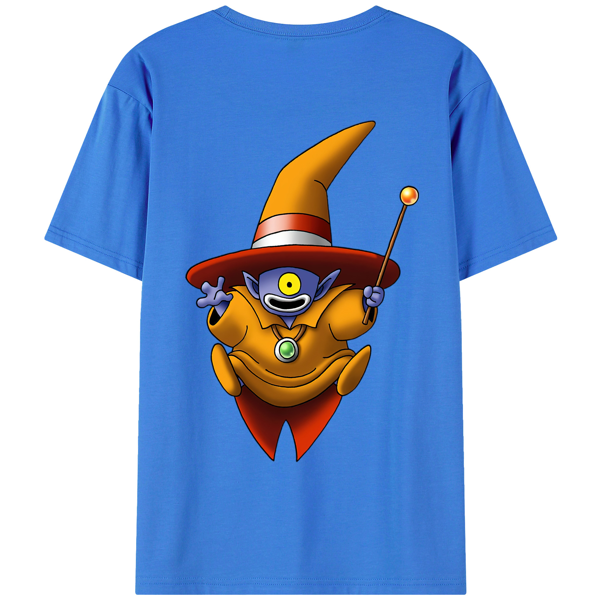 （画像用） ドラゴンクエスト Doragon Kuesuto Dragon Quest 綿100％ メンズ半袖Tシャツ（バックプリント） 通気性