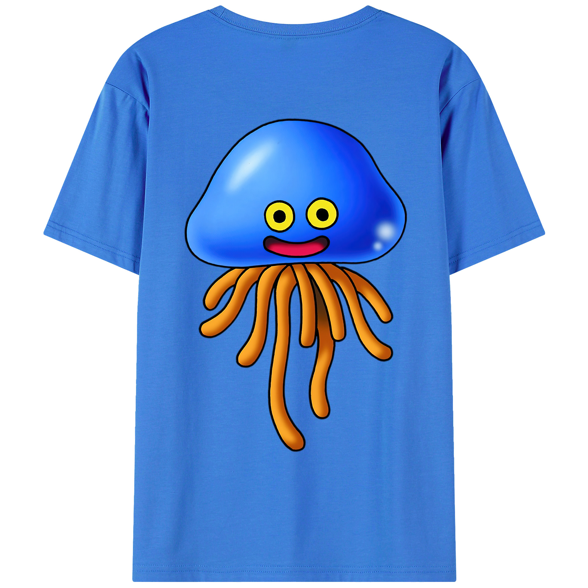 （画像用） ドラゴンクエスト Doragon Kuesuto Dragon Quest 綿100％ メンズ半袖Tシャツ（バックプリント） 通気性