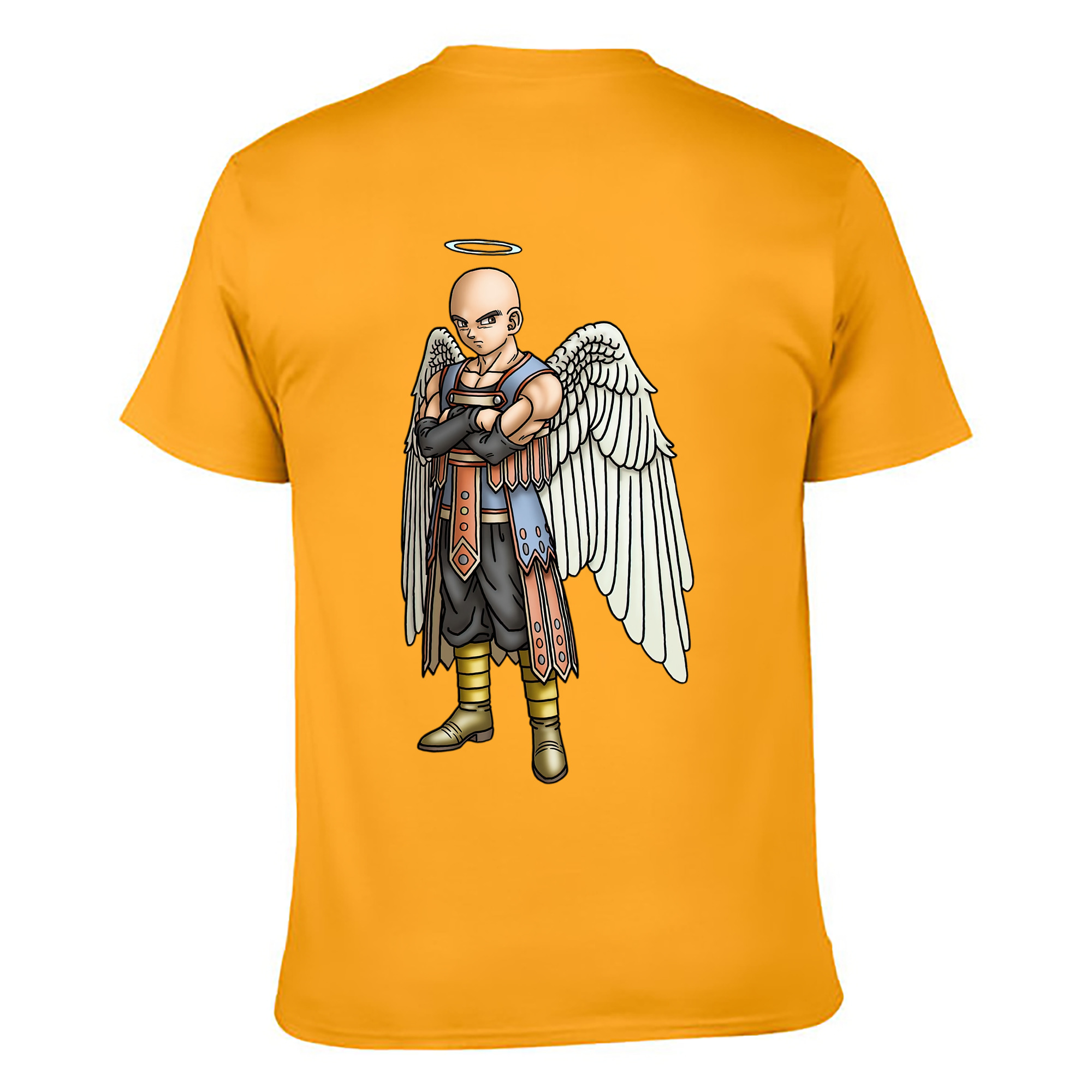 （画像用） ドラゴンクエスト Doragon Kuesuto Dragon Quest 綿100％ メンズ半袖Tシャツ（バックプリント） 通気性