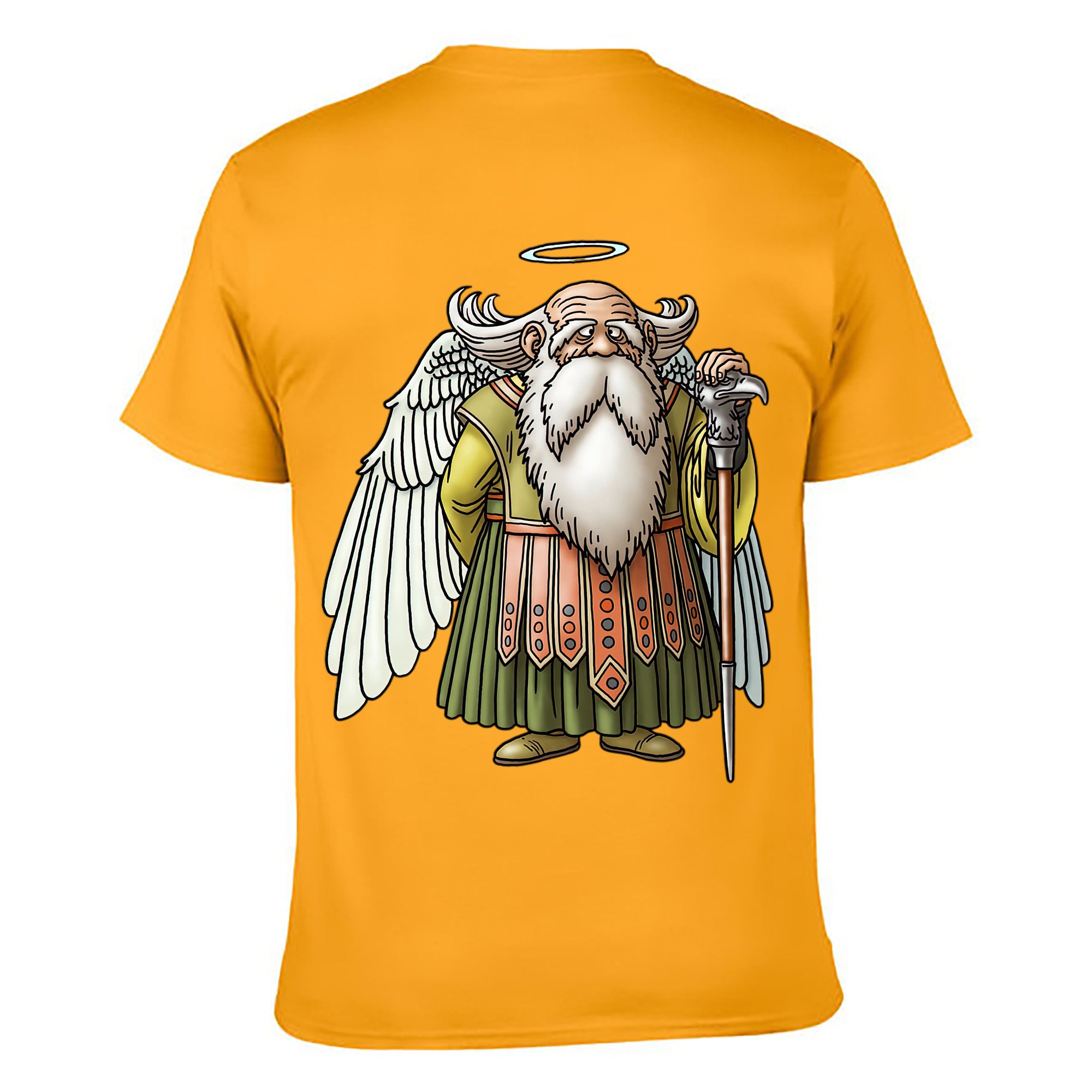 （画像用） ドラゴンクエスト Doragon Kuesuto Dragon Quest 綿100％ メンズ半袖Tシャツ（バックプリント） 通気性