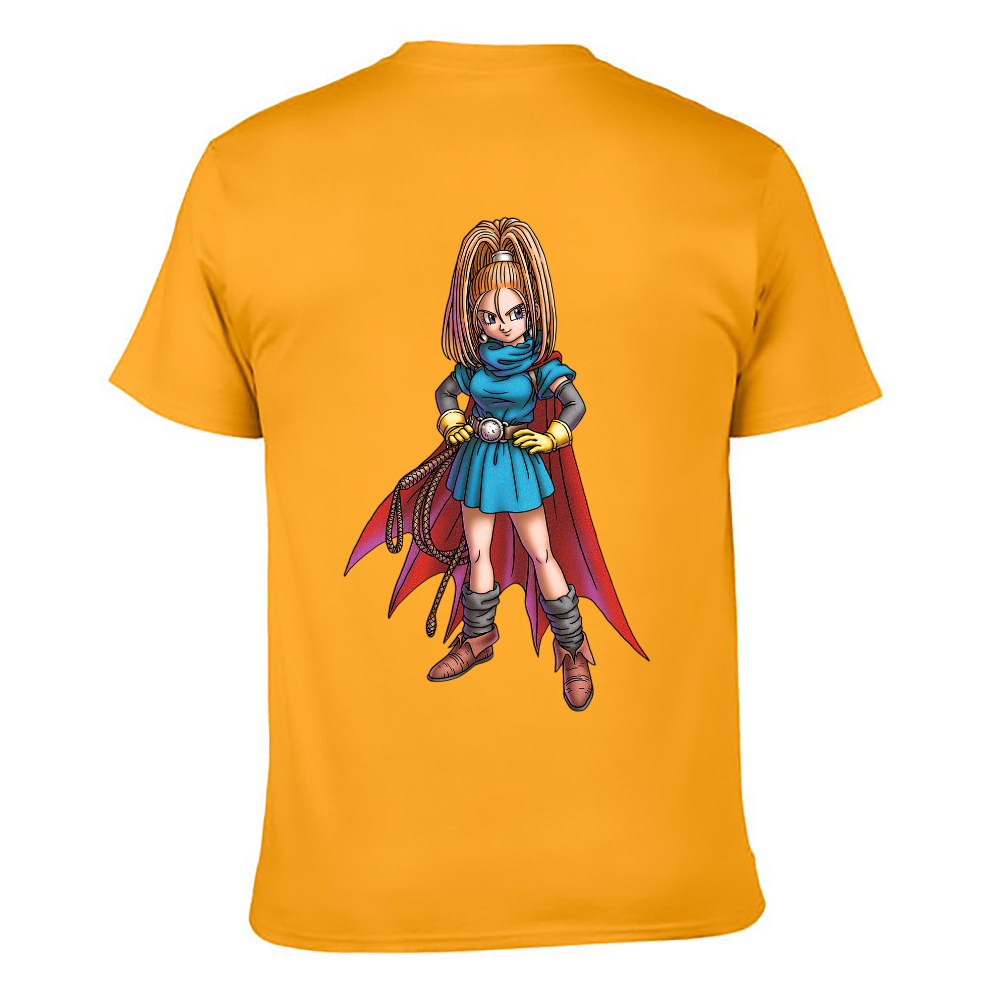（画像用） ドラゴンクエスト Doragon Kuesuto Dragon Quest 綿100％ メンズ半袖Tシャツ（バックプリント） 通気性