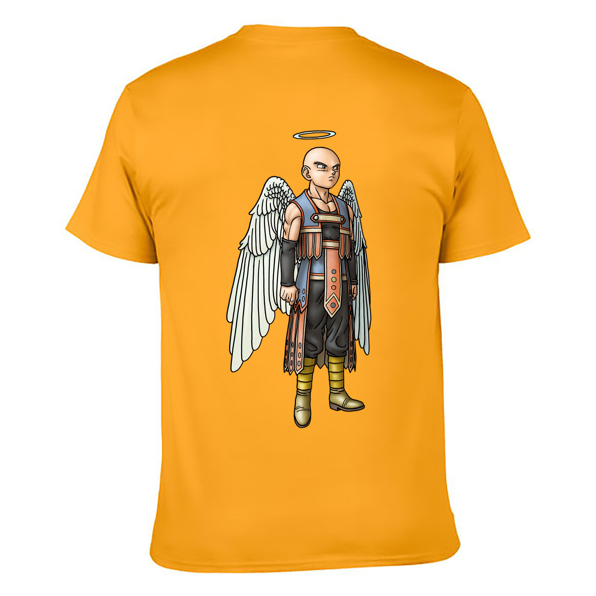 （画像用） ドラゴンクエスト Doragon Kuesuto Dragon Quest 綿100％ メンズ半袖Tシャツ（バックプリント） 通気性