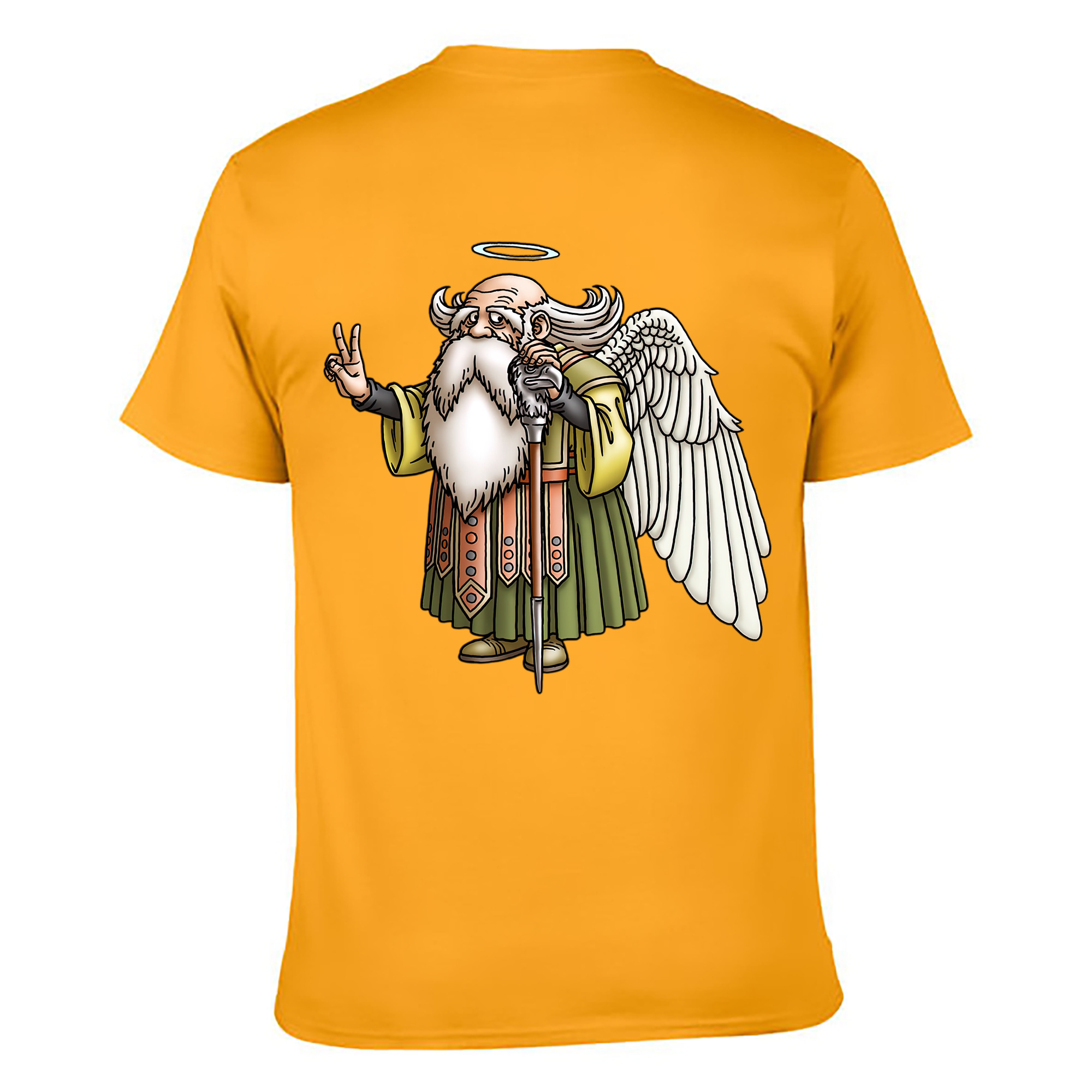 （画像用） ドラゴンクエスト Doragon Kuesuto Dragon Quest 綿100％ メンズ半袖Tシャツ（バックプリント） 通気性