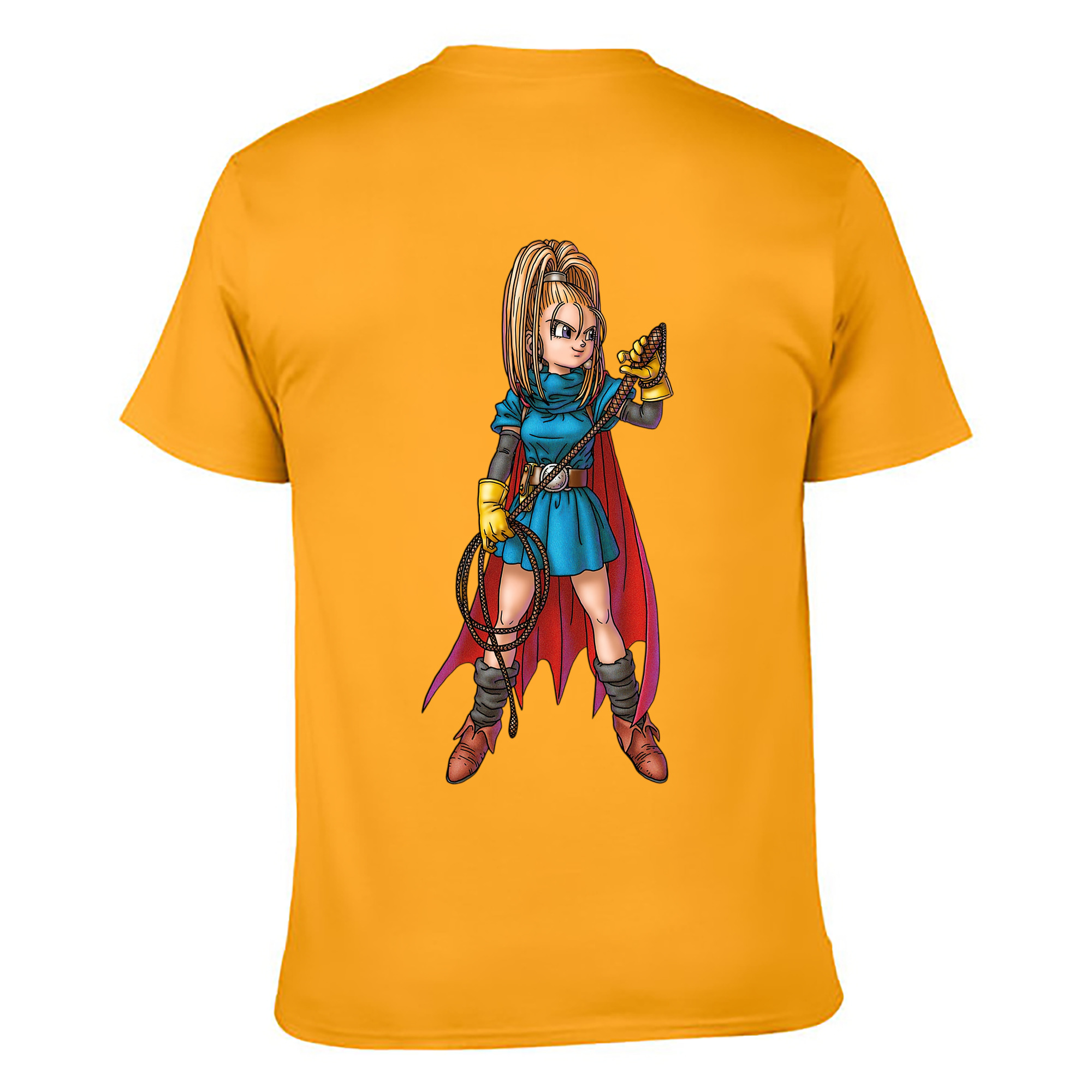（画像用） ドラゴンクエスト Doragon Kuesuto Dragon Quest 綿100％ メンズ半袖Tシャツ（バックプリント） 通気性