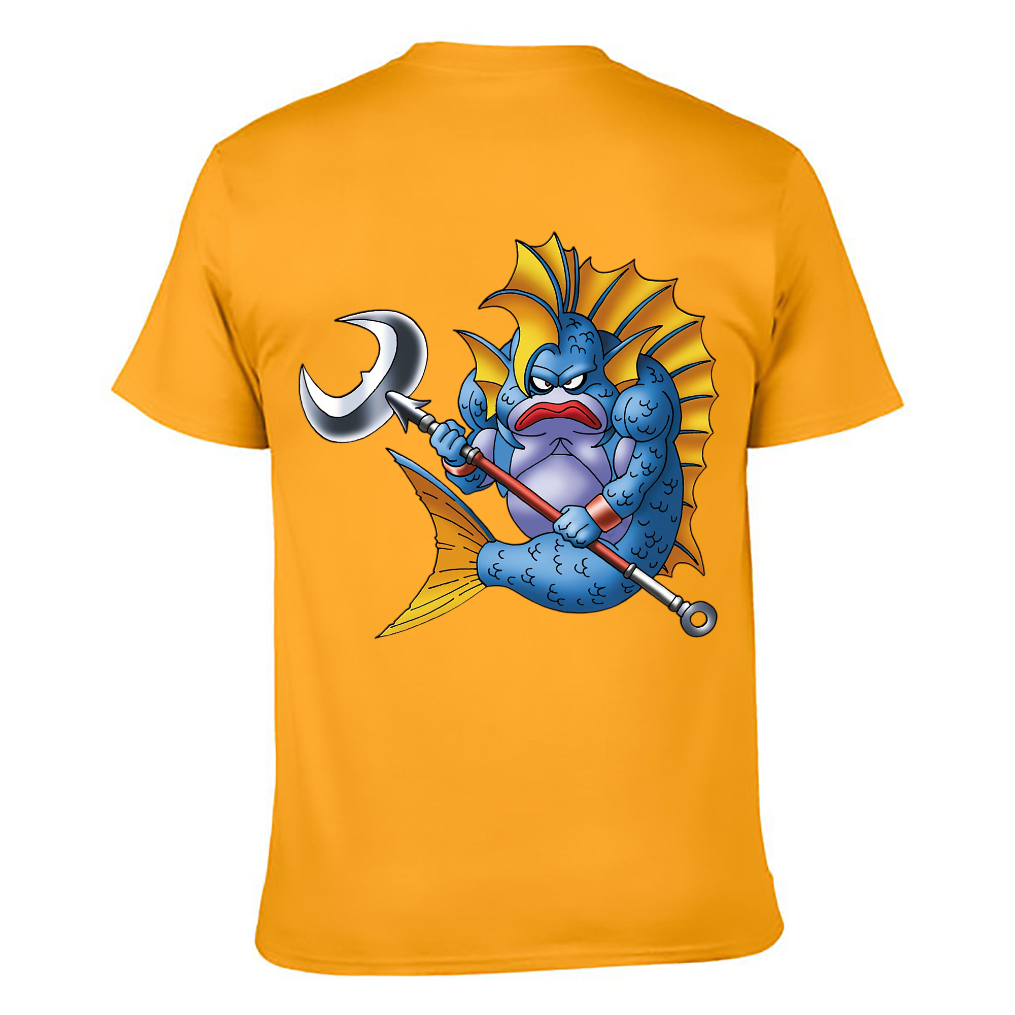 （画像用） ドラゴンクエスト Doragon Kuesuto Dragon Quest 綿100％ メンズ半袖Tシャツ（バックプリント） 通気性