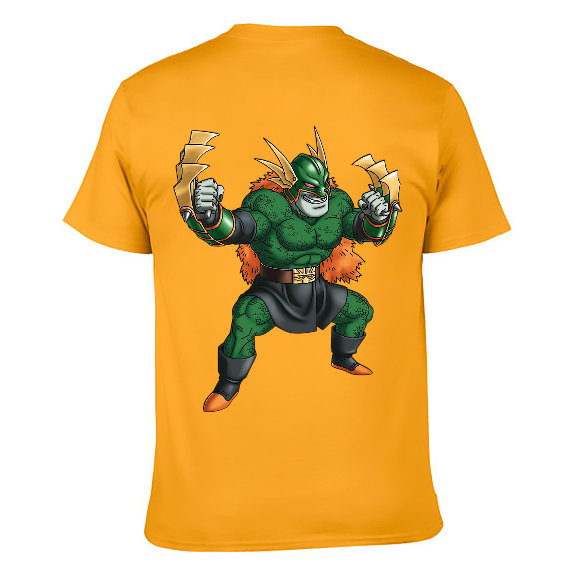 （画像用） ドラゴンクエスト Doragon Kuesuto Dragon Quest 綿100％ メンズ半袖Tシャツ（バックプリント） 通気性