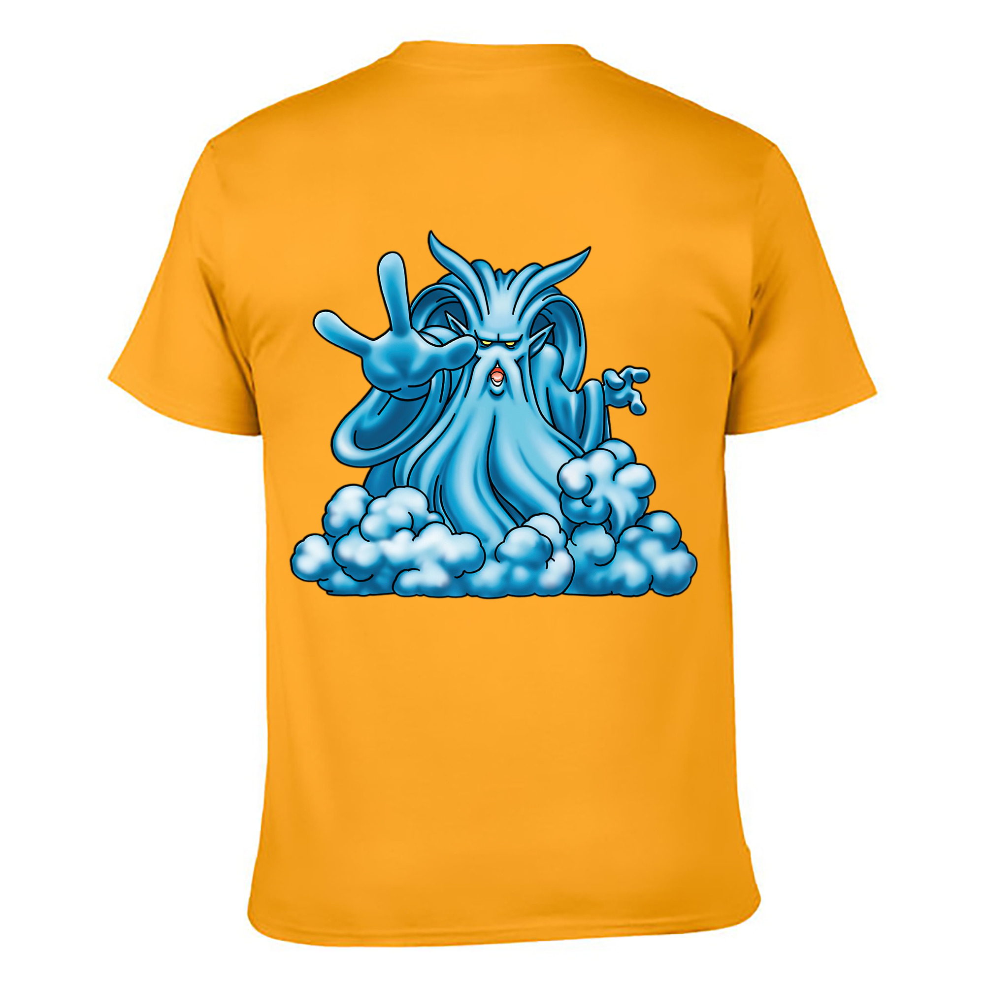 （画像用） ドラゴンクエスト Doragon Kuesuto Dragon Quest 綿100％ メンズ半袖Tシャツ（バックプリント） 通気性