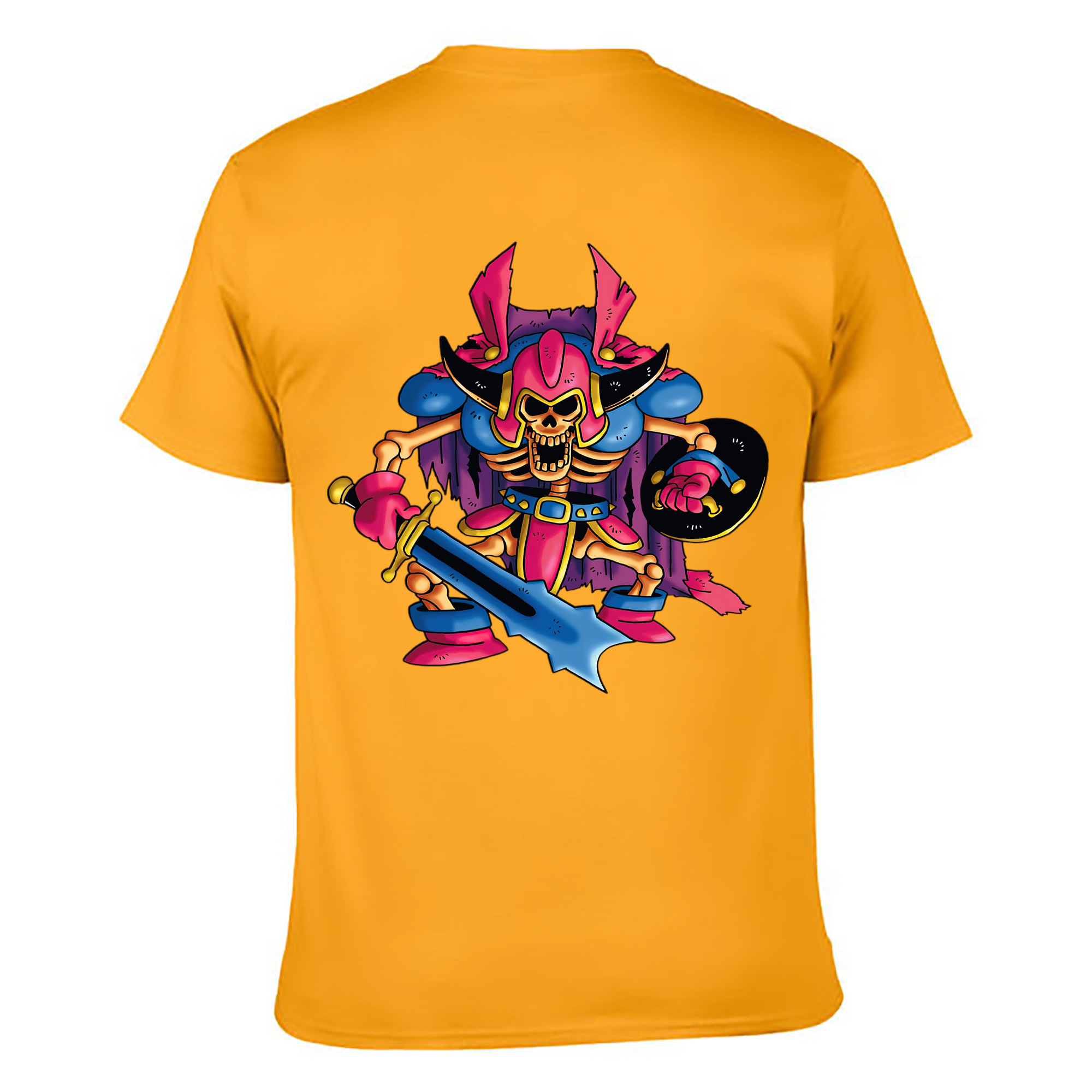 （画像用） ドラゴンクエスト Doragon Kuesuto Dragon Quest 綿100％ メンズ半袖Tシャツ（バックプリント） 通気性