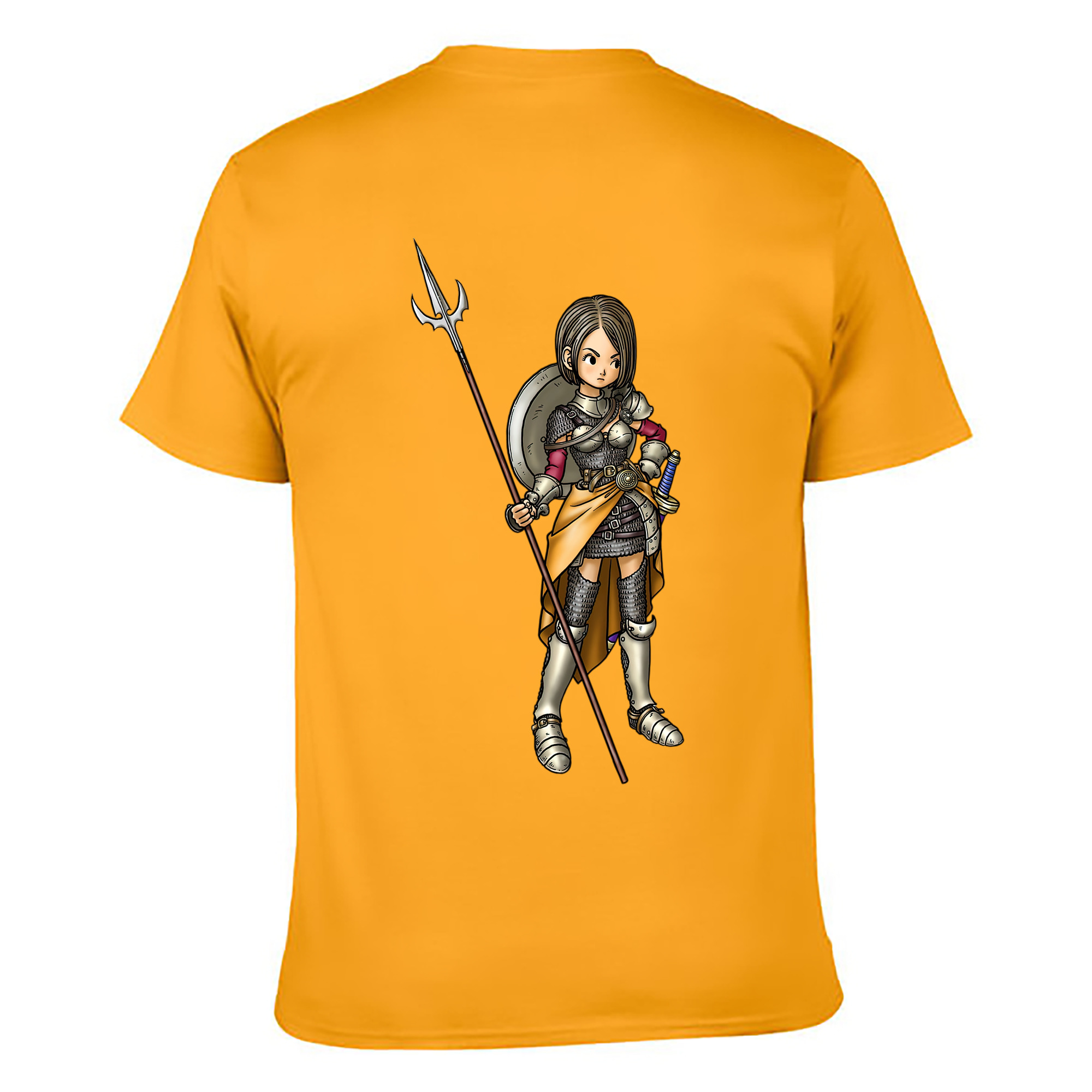 （画像用） ドラゴンクエスト Doragon Kuesuto Dragon Quest 綿100％ メンズ半袖Tシャツ（バックプリント） 通気性