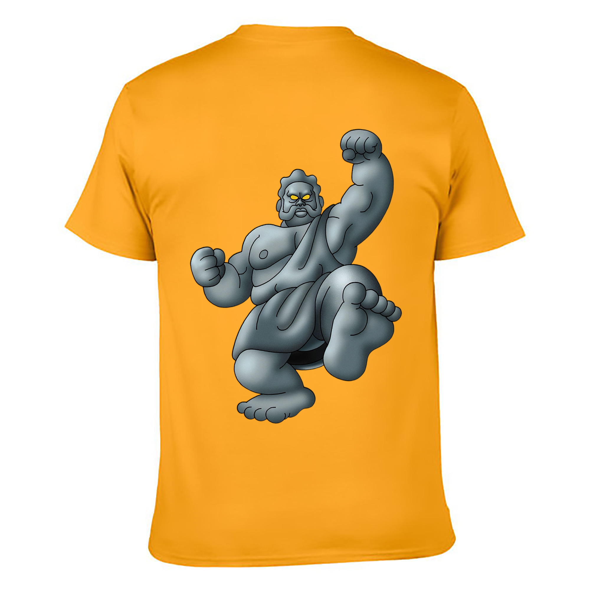 （画像用） ドラゴンクエスト Doragon Kuesuto Dragon Quest 綿100％ メンズ半袖Tシャツ（バックプリント） 通気性