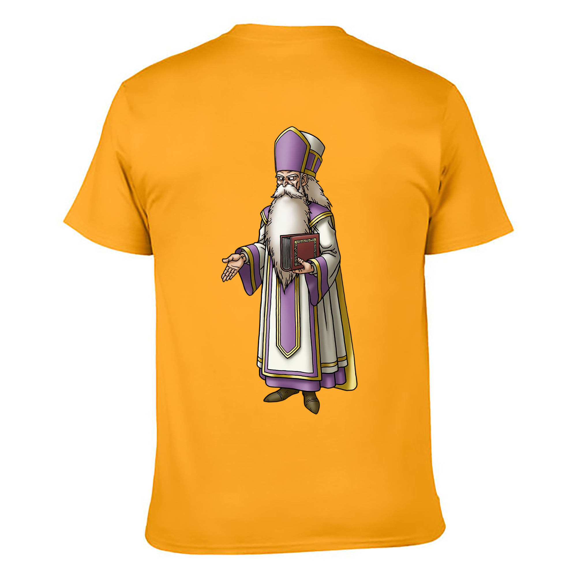 （画像用） ドラゴンクエスト Doragon Kuesuto Dragon Quest 綿100％ メンズ半袖Tシャツ（バックプリント） 通気性