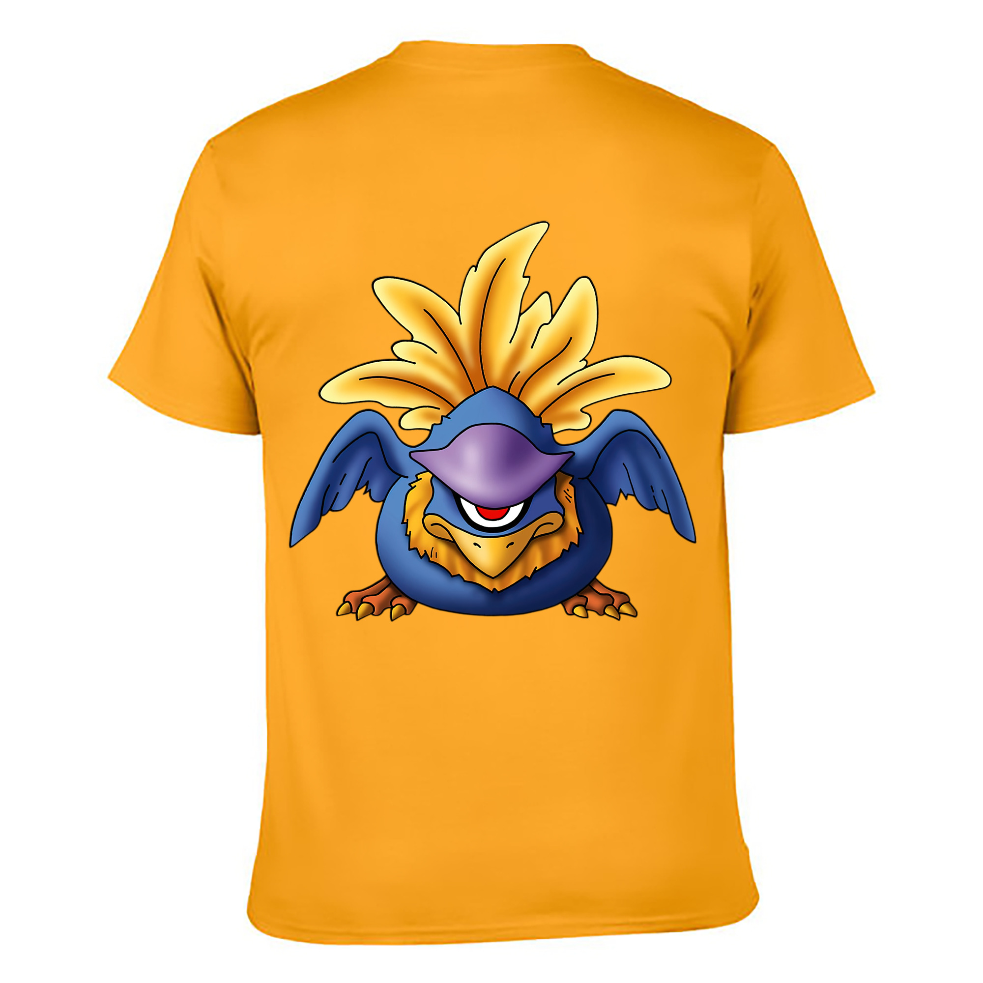 （画像用） ドラゴンクエスト Doragon Kuesuto Dragon Quest 綿100％ メンズ半袖Tシャツ（バックプリント） 通気性