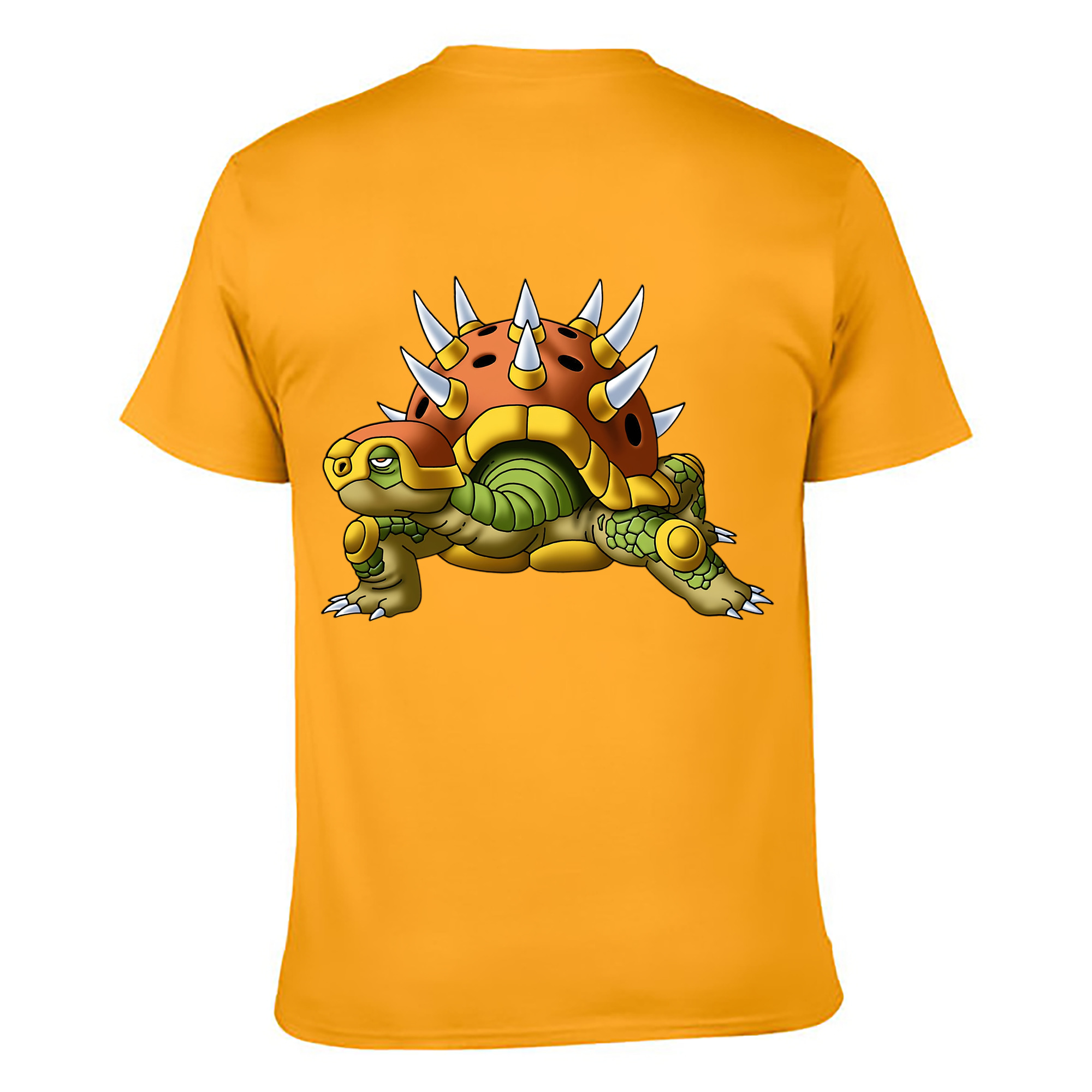 （画像用） ドラゴンクエスト Doragon Kuesuto Dragon Quest 綿100％ メンズ半袖Tシャツ（バックプリント） 通気性