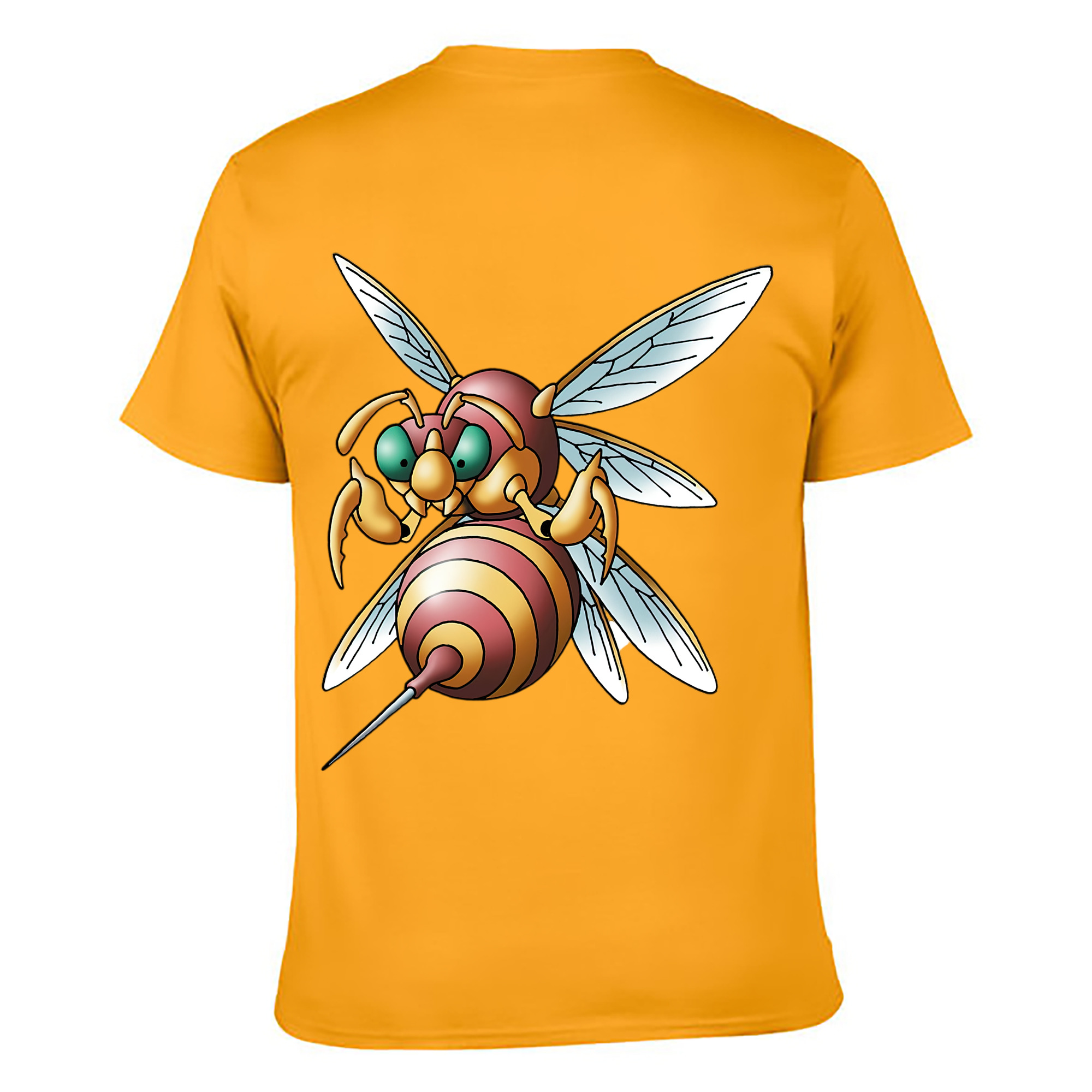 （画像用） ドラゴンクエスト Doragon Kuesuto Dragon Quest 綿100％ メンズ半袖Tシャツ（バックプリント） 通気性