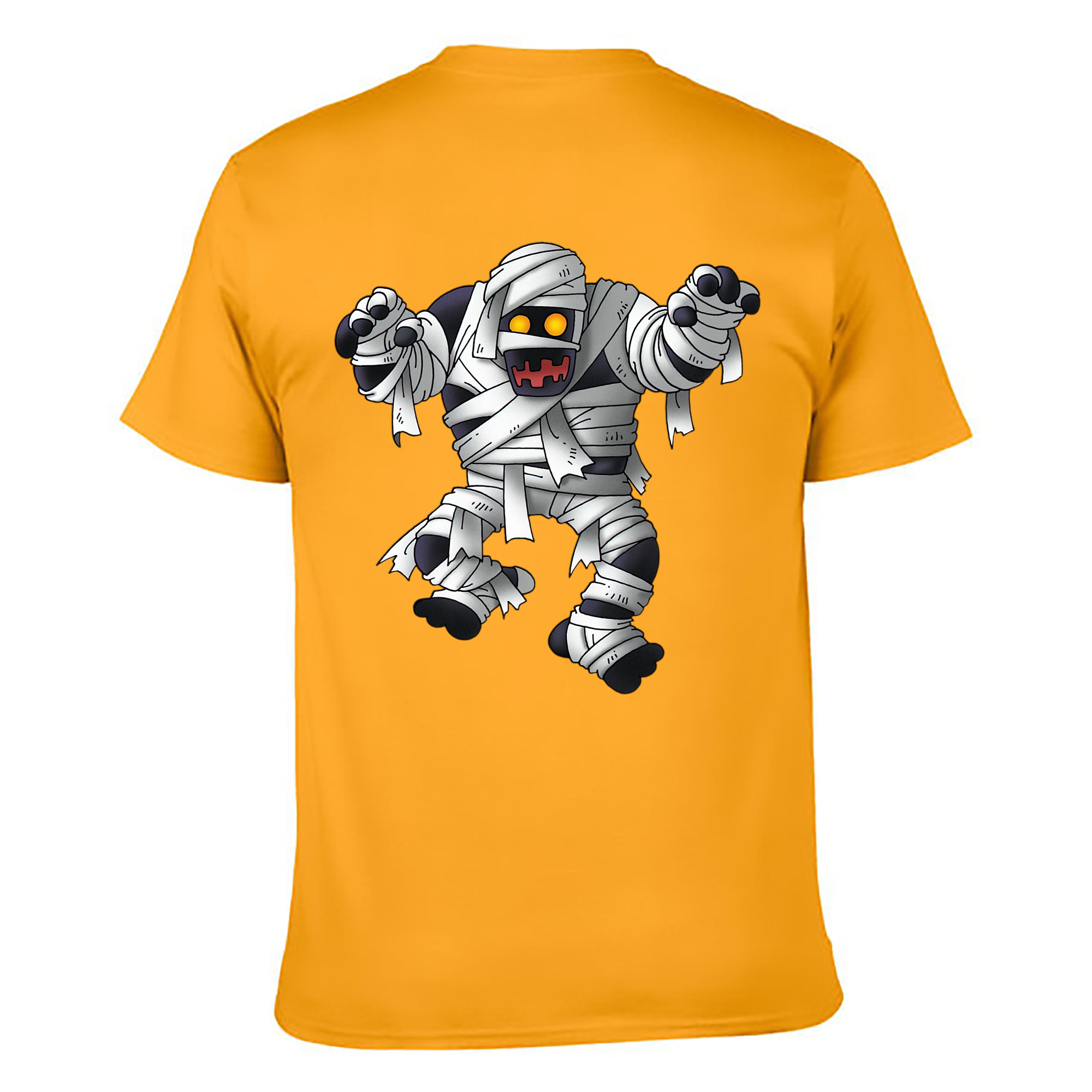 （画像用） ドラゴンクエスト Doragon Kuesuto Dragon Quest 綿100％ メンズ半袖Tシャツ（バックプリント） 通気性