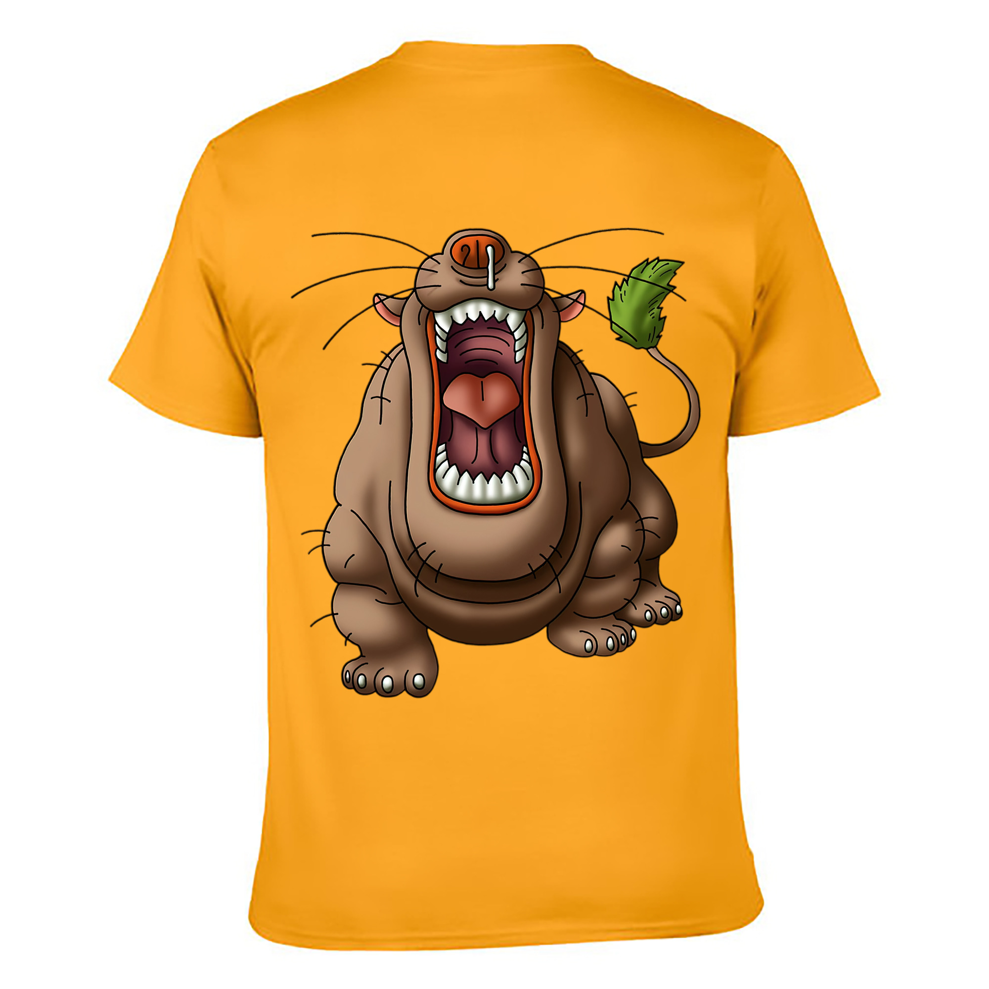 （画像用） ドラゴンクエスト Doragon Kuesuto Dragon Quest 綿100％ メンズ半袖Tシャツ（バックプリント） 通気性