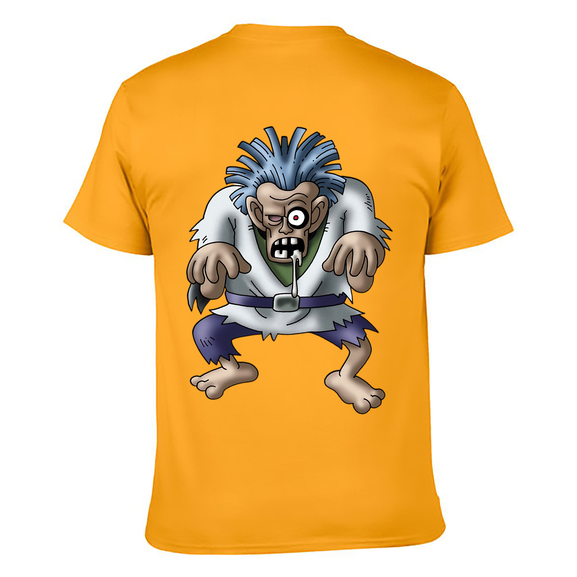 （画像用） ドラゴンクエスト Doragon Kuesuto Dragon Quest 綿100％ メンズ半袖Tシャツ（バックプリント） 通気性