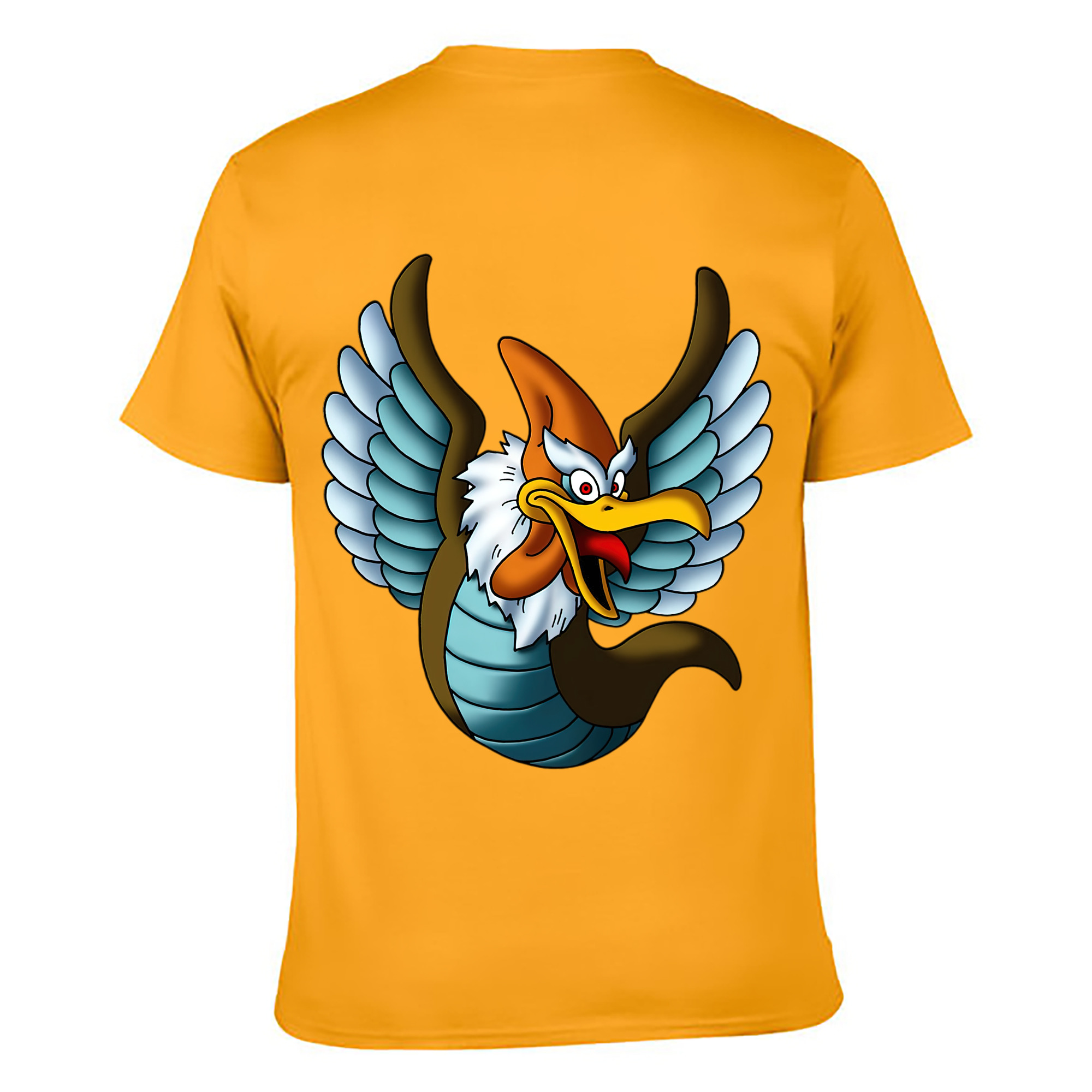 （画像用） ドラゴンクエスト Doragon Kuesuto Dragon Quest 綿100％ メンズ半袖Tシャツ（バックプリント） 通気性