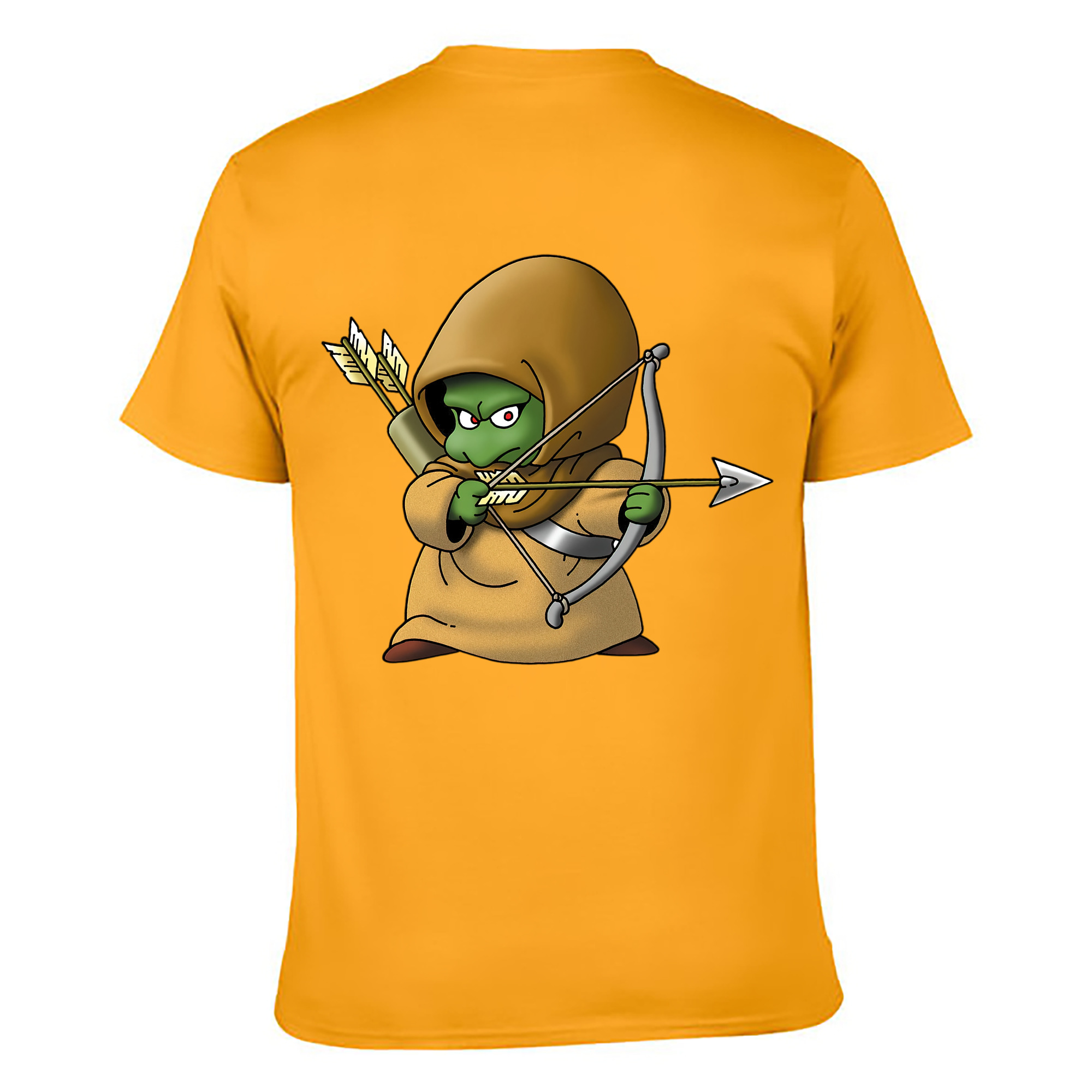 （画像用） ドラゴンクエスト Doragon Kuesuto Dragon Quest 綿100％ メンズ半袖Tシャツ（バックプリント） 通気性