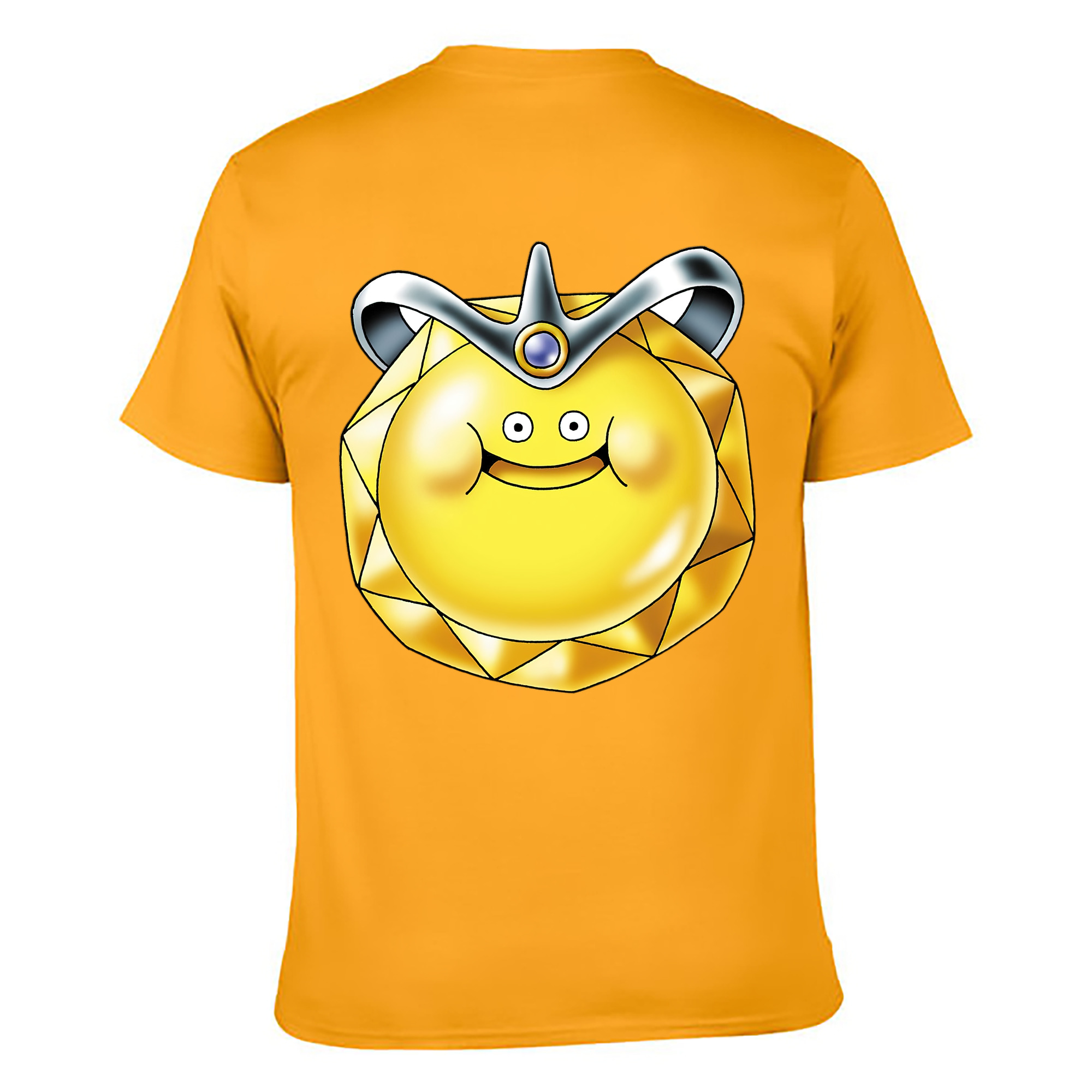 （画像用） ドラゴンクエスト Doragon Kuesuto Dragon Quest 綿100％ メンズ半袖Tシャツ（バックプリント） 通気性