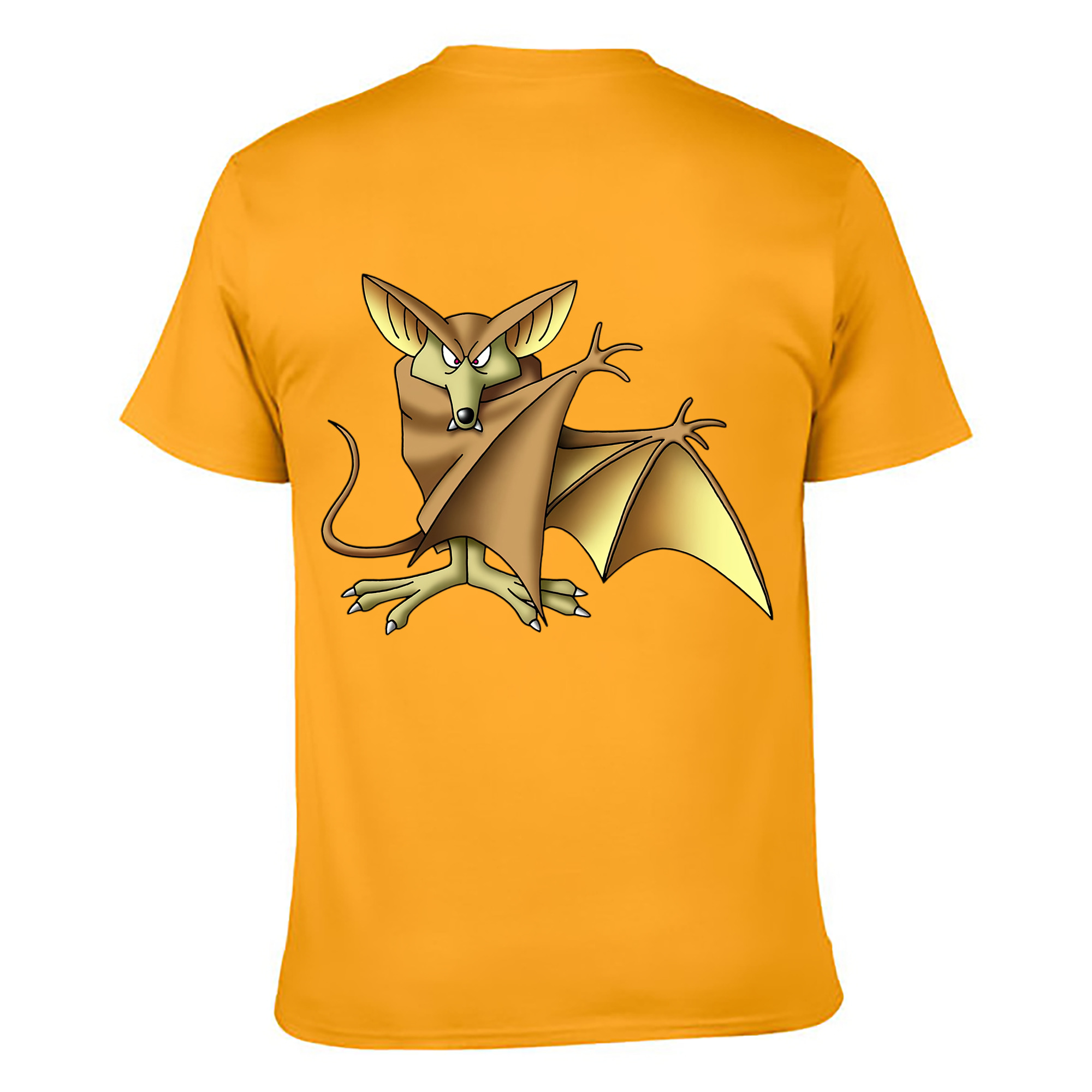 （画像用） ドラゴンクエスト Doragon Kuesuto Dragon Quest 綿100％ メンズ半袖Tシャツ（バックプリント） 通気性