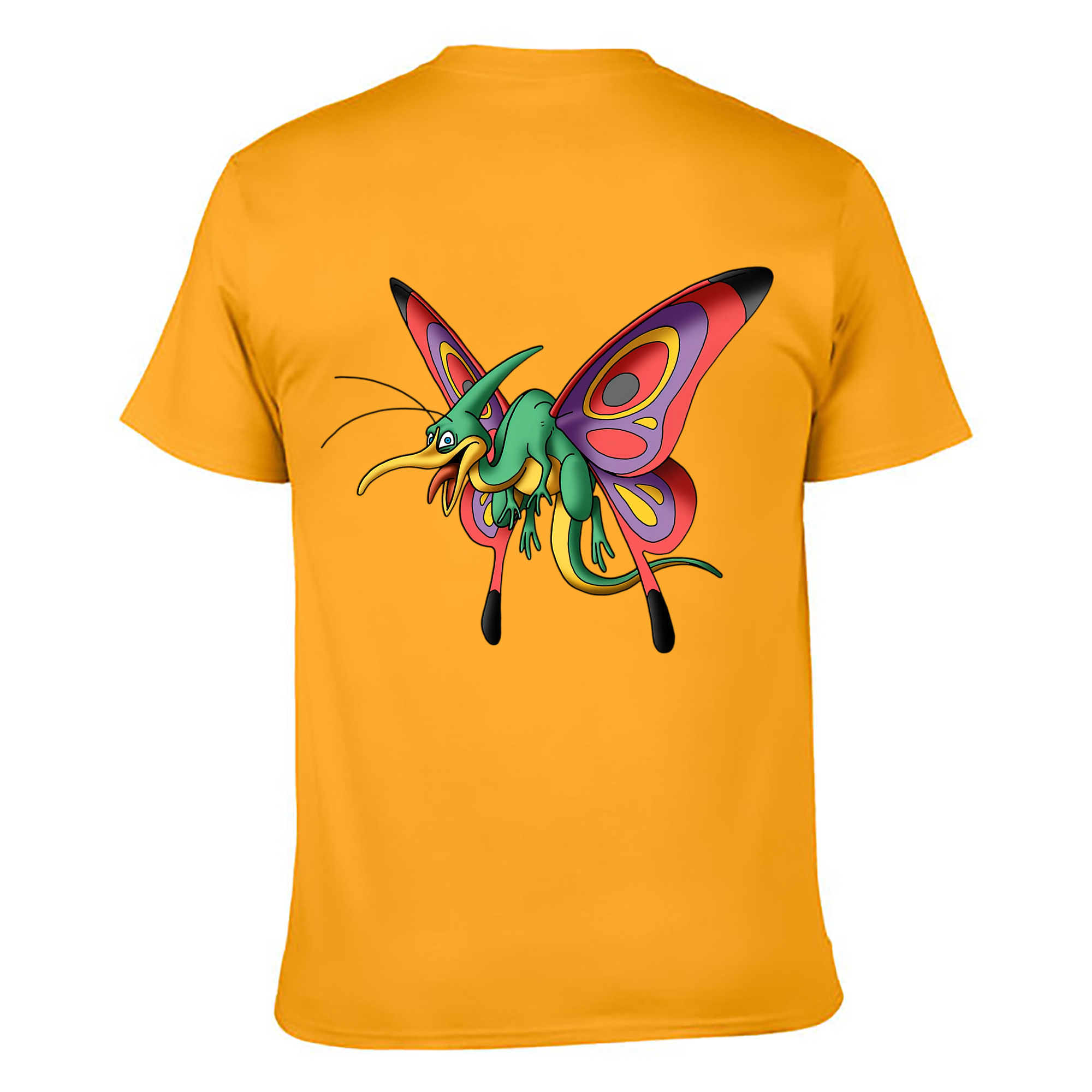 （画像用） ドラゴンクエスト Doragon Kuesuto Dragon Quest 綿100％ メンズ半袖Tシャツ（バックプリント） 通気性