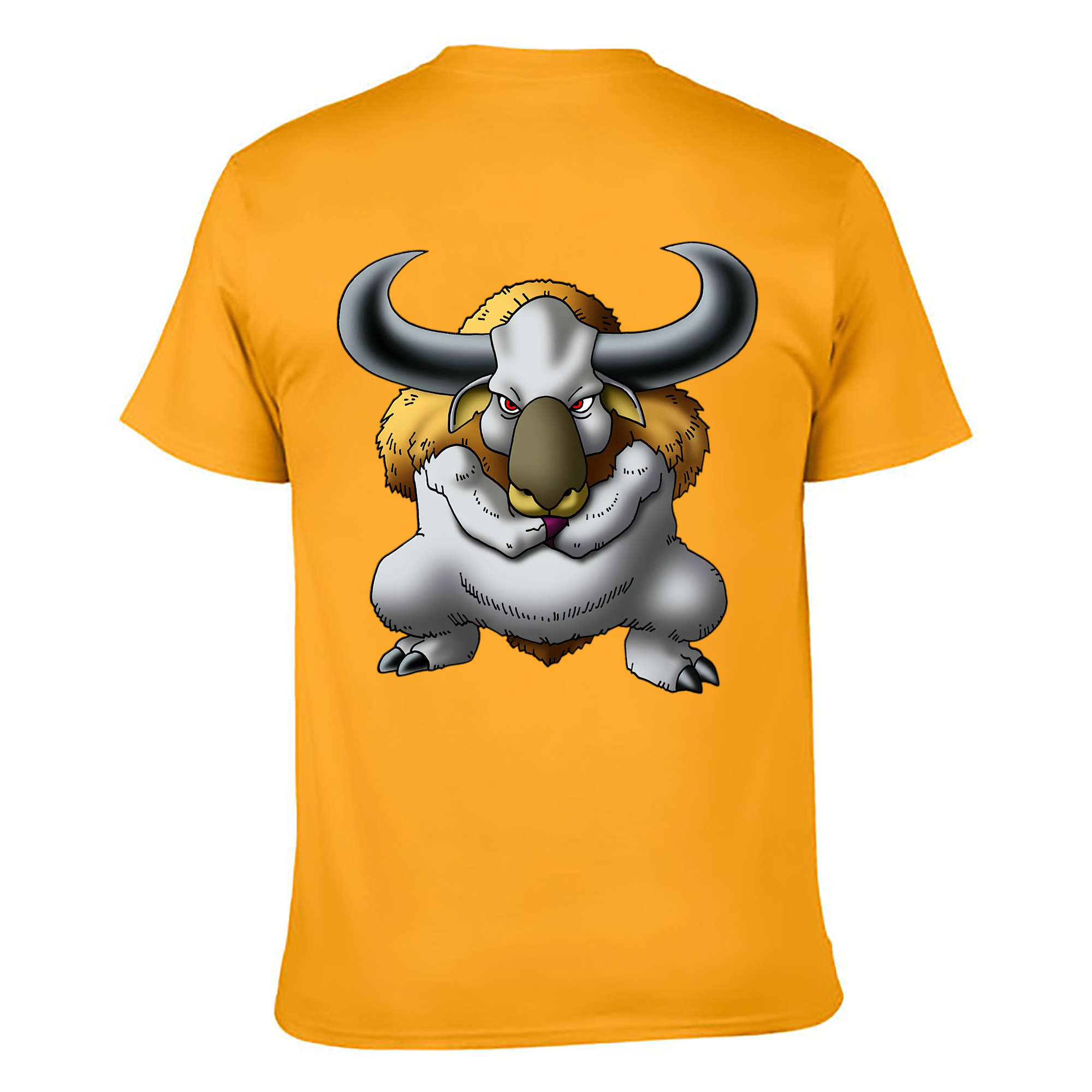 （画像用） ドラゴンクエスト Doragon Kuesuto Dragon Quest 綿100％ メンズ半袖Tシャツ（バックプリント） 通気性