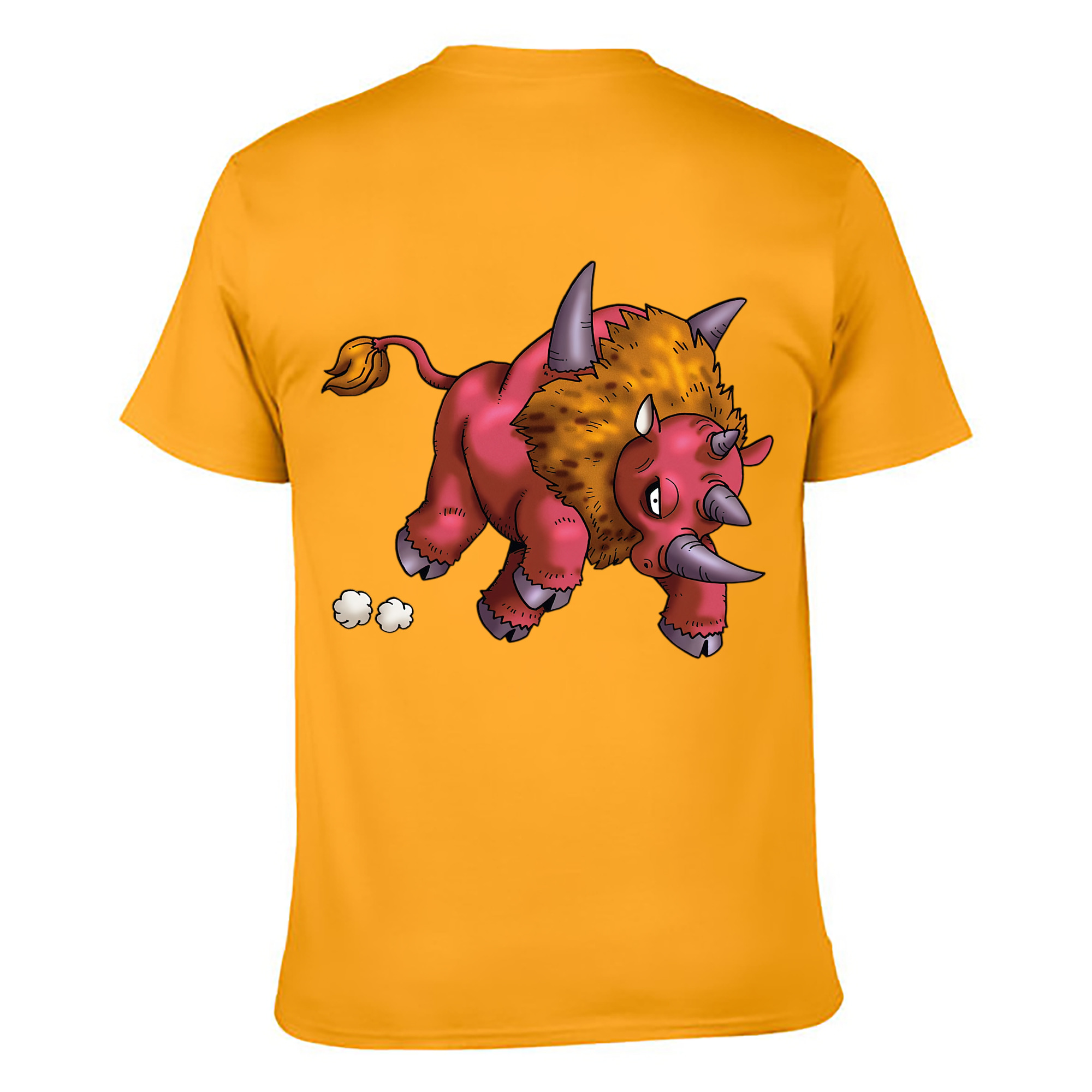 （画像用） ドラゴンクエスト Doragon Kuesuto Dragon Quest 綿100％ メンズ半袖Tシャツ（バックプリント） 通気性
