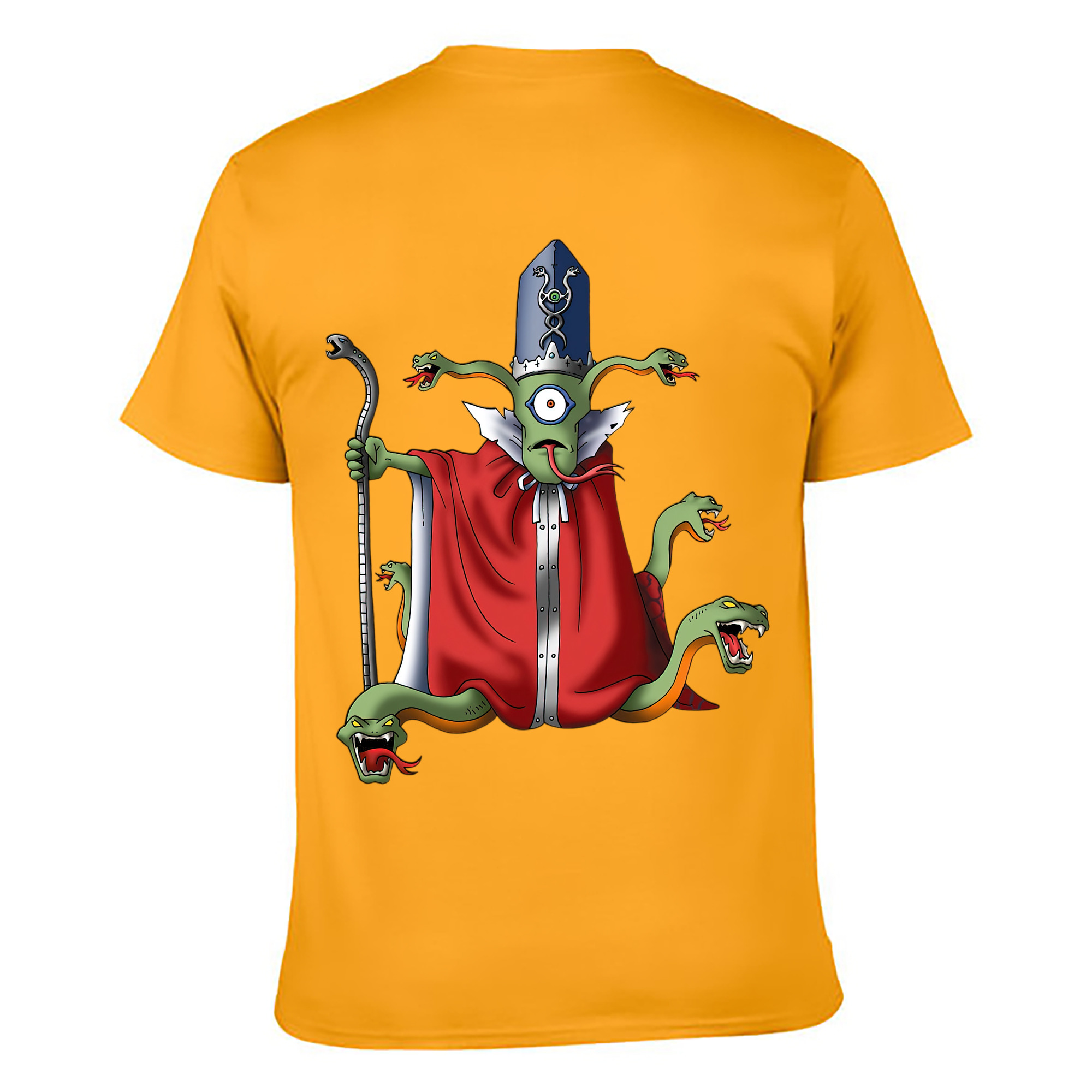 （画像用） ドラゴンクエスト Doragon Kuesuto Dragon Quest 綿100％ メンズ半袖Tシャツ（バックプリント） 通気性