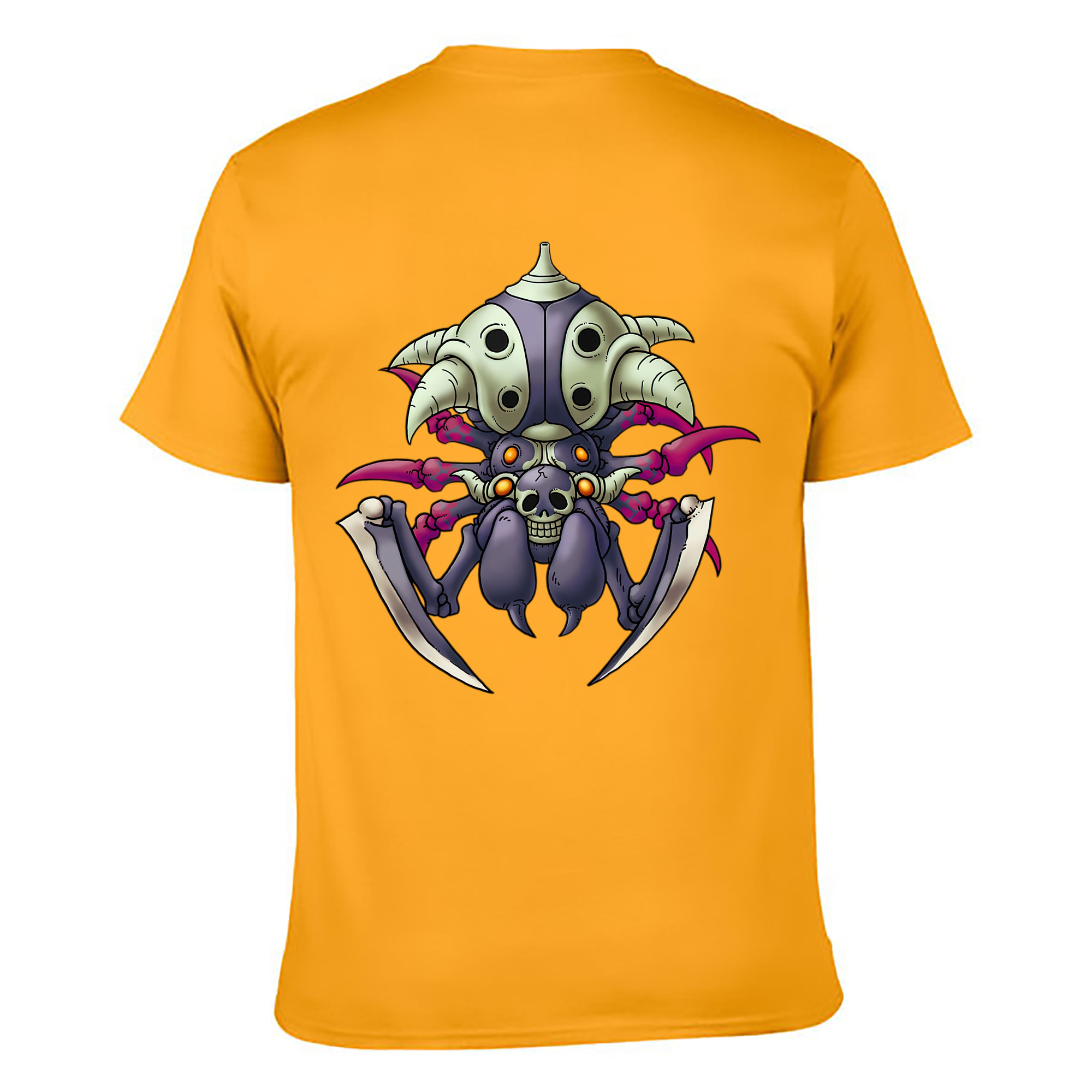 （画像用） ドラゴンクエスト Doragon Kuesuto Dragon Quest 綿100％ メンズ半袖Tシャツ（バックプリント） 通気性