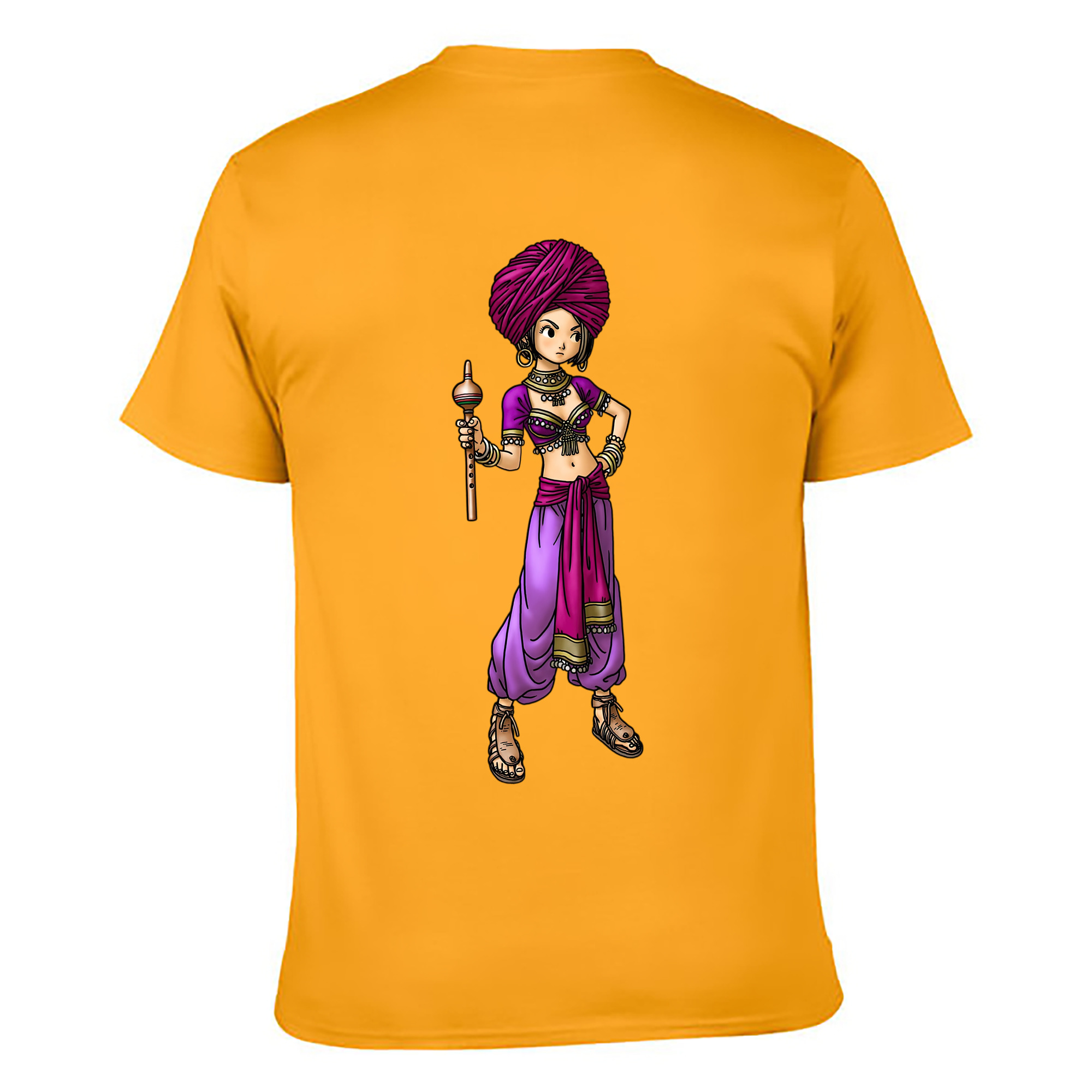 （画像用） ドラゴンクエスト Doragon Kuesuto Dragon Quest 綿100％ メンズ半袖Tシャツ（バックプリント） 通気性