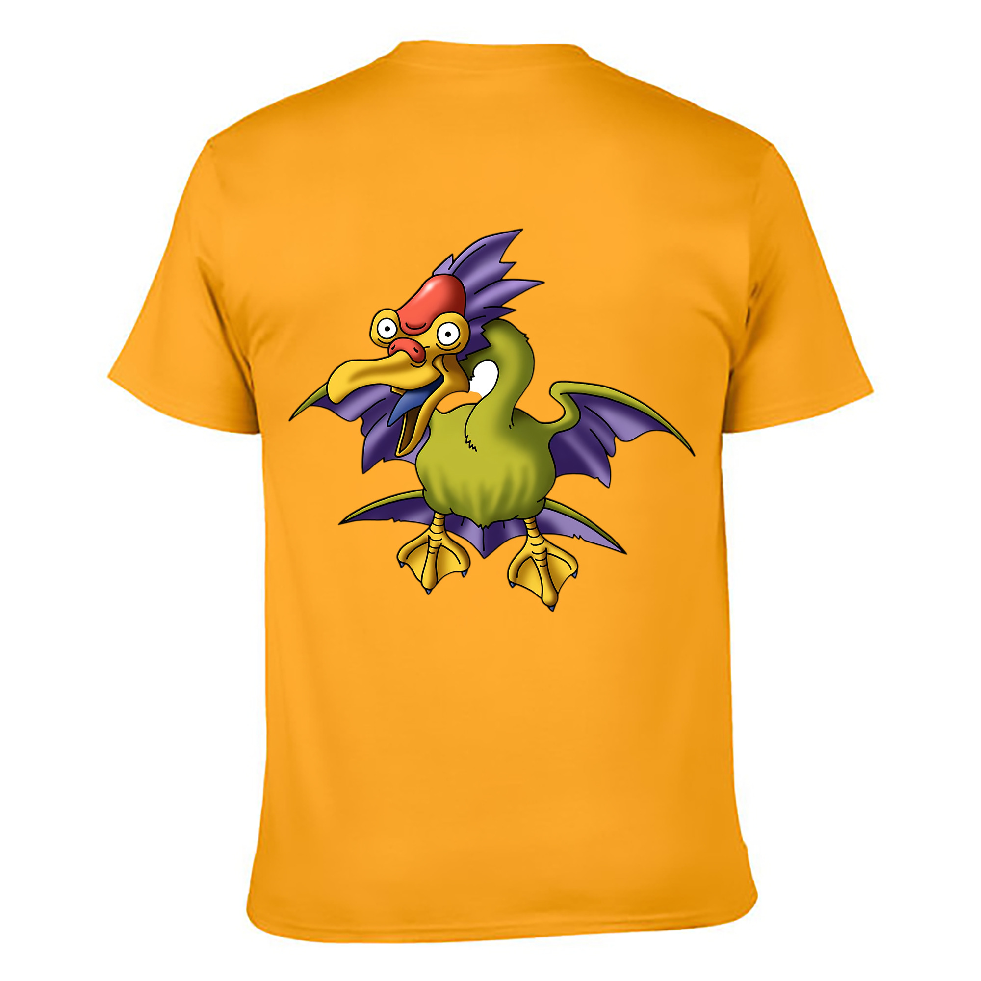 （画像用） ドラゴンクエスト Doragon Kuesuto Dragon Quest 綿100％ メンズ半袖Tシャツ（バックプリント） 通気性