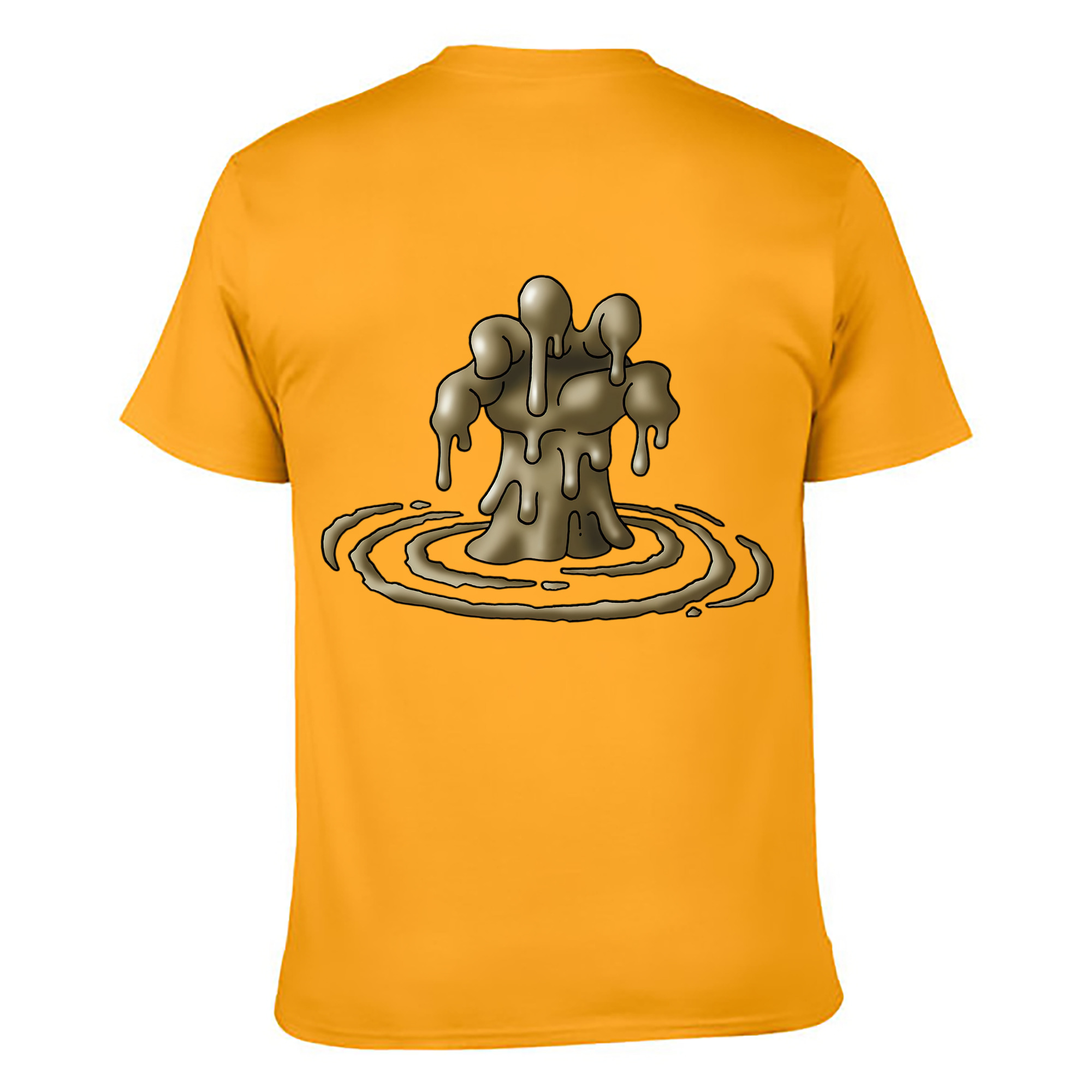 （画像用） ドラゴンクエスト Doragon Kuesuto Dragon Quest 綿100％ メンズ半袖Tシャツ（バックプリント） 通気性