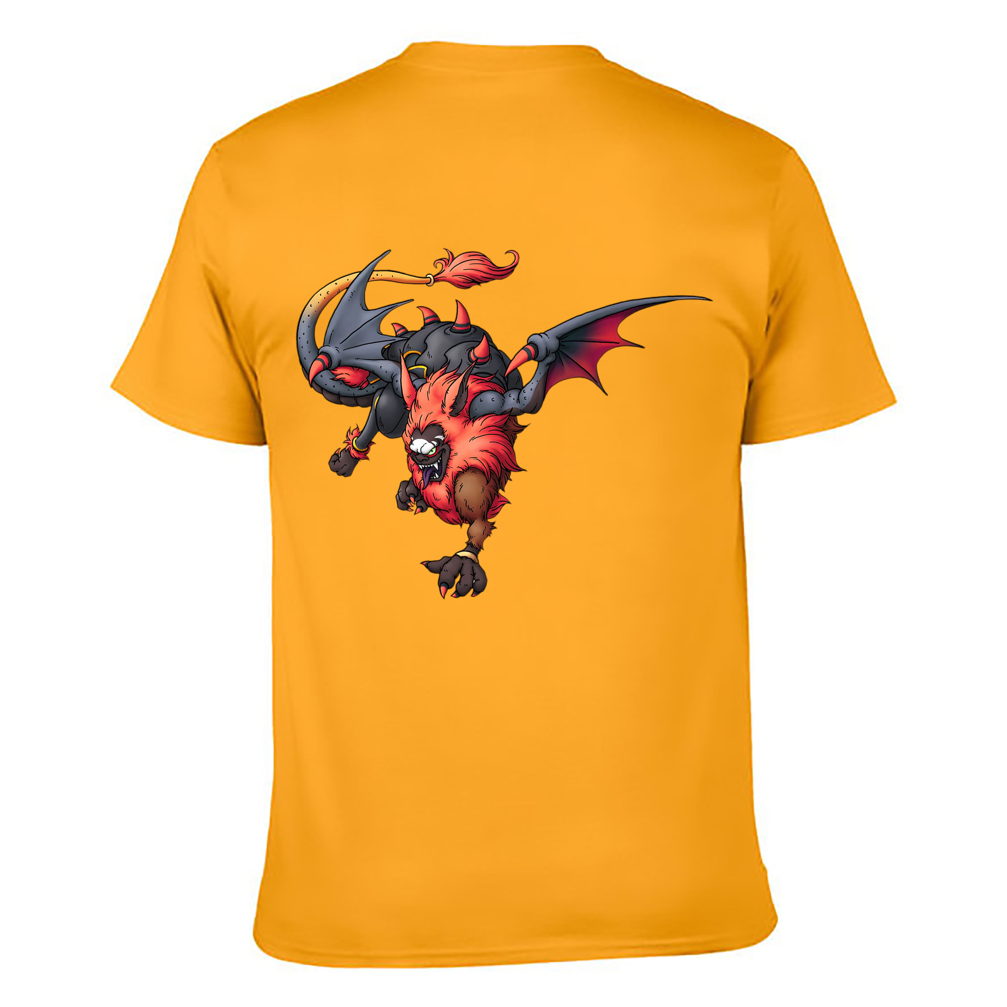 （画像用） ドラゴンクエスト Doragon Kuesuto Dragon Quest 綿100％ メンズ半袖Tシャツ（バックプリント） 通気性