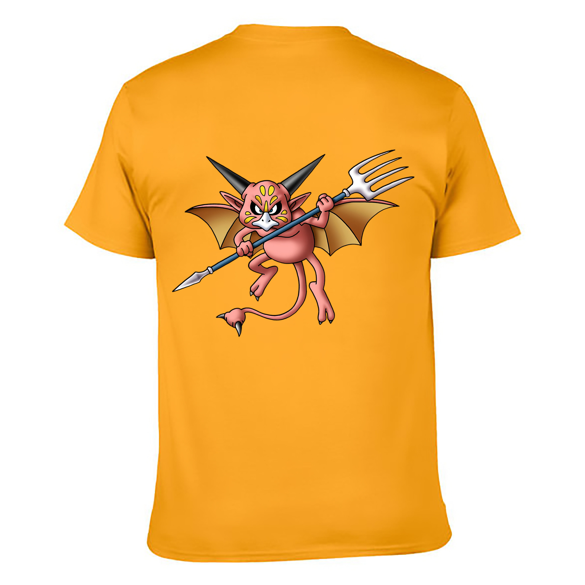 （画像用） ドラゴンクエスト Doragon Kuesuto Dragon Quest 綿100％ メンズ半袖Tシャツ（バックプリント） 通気性