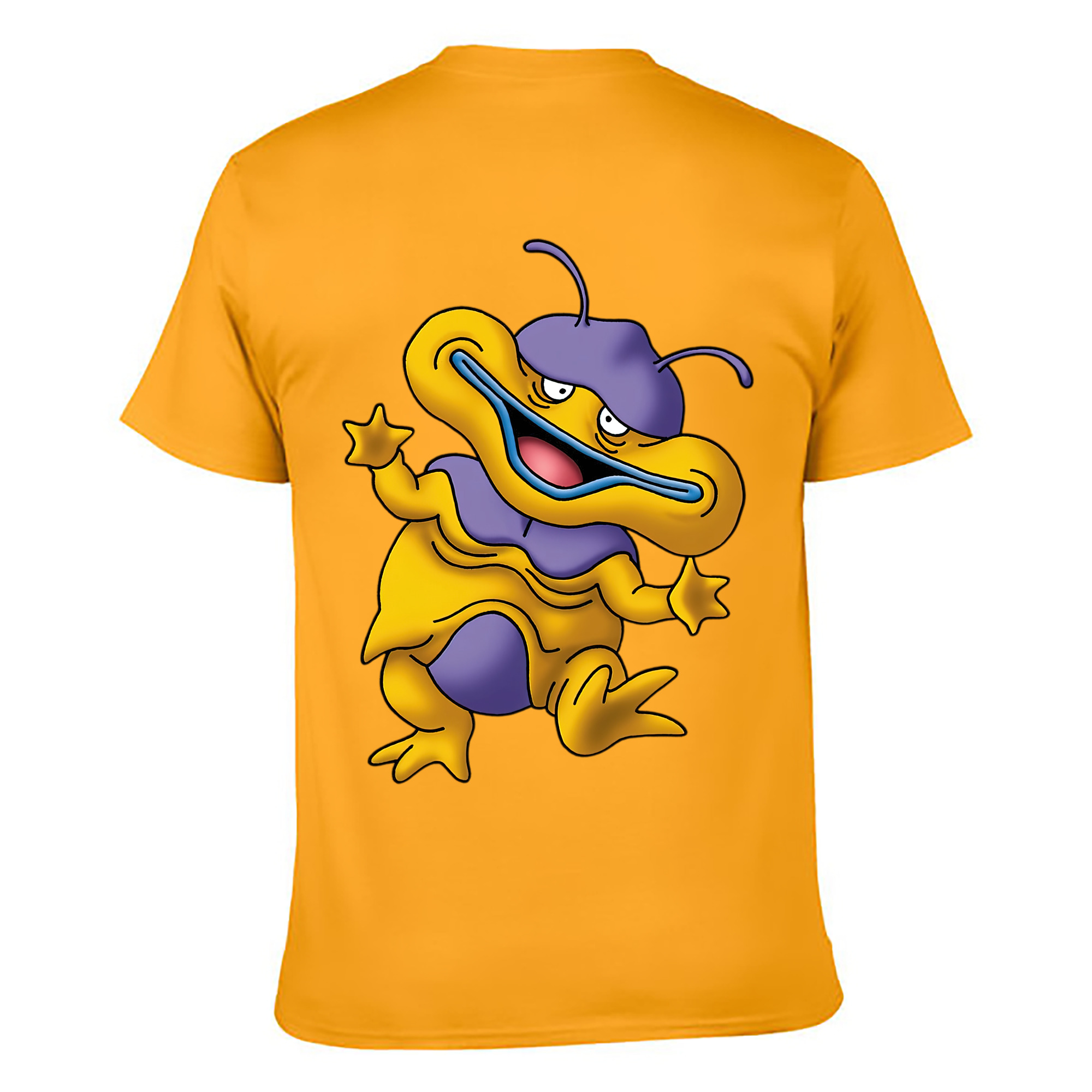 （画像用） ドラゴンクエスト Doragon Kuesuto Dragon Quest 綿100％ メンズ半袖Tシャツ（バックプリント） 通気性