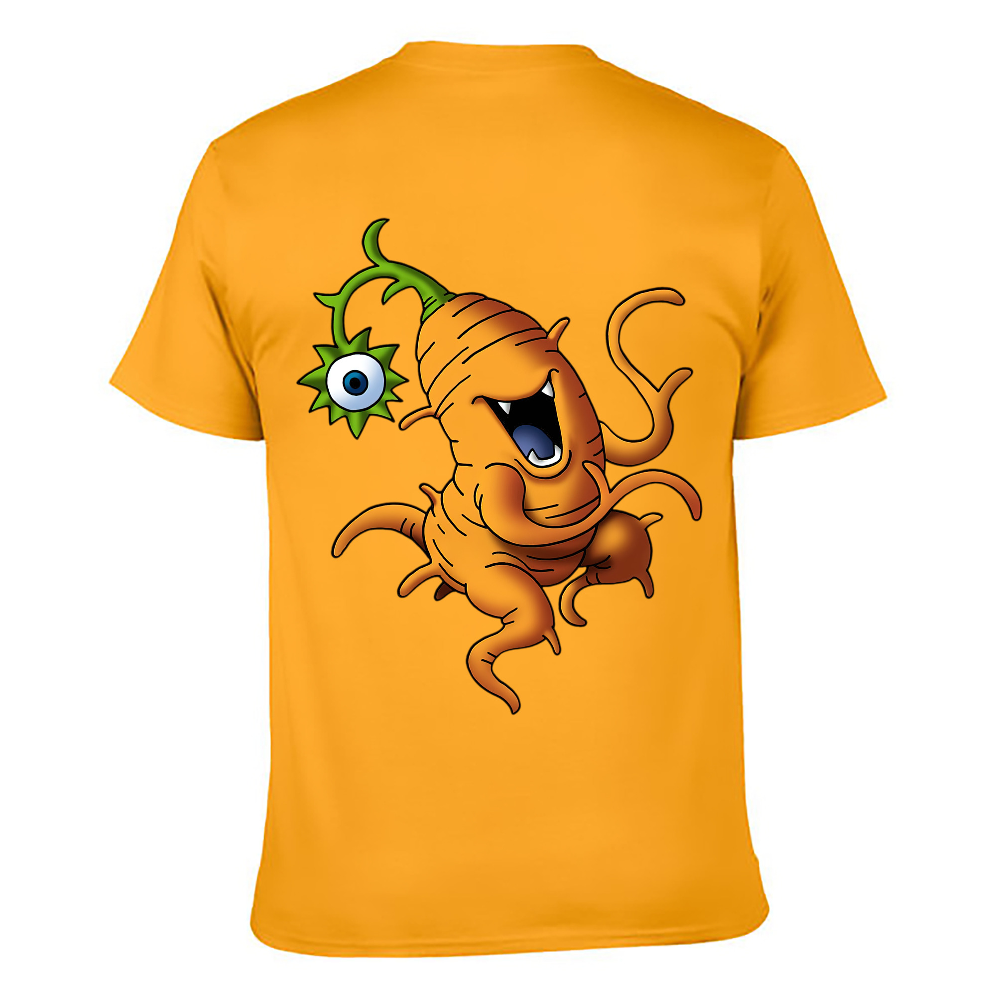 （画像用） ドラゴンクエスト Doragon Kuesuto Dragon Quest 綿100％ メンズ半袖Tシャツ（バックプリント） 通気性