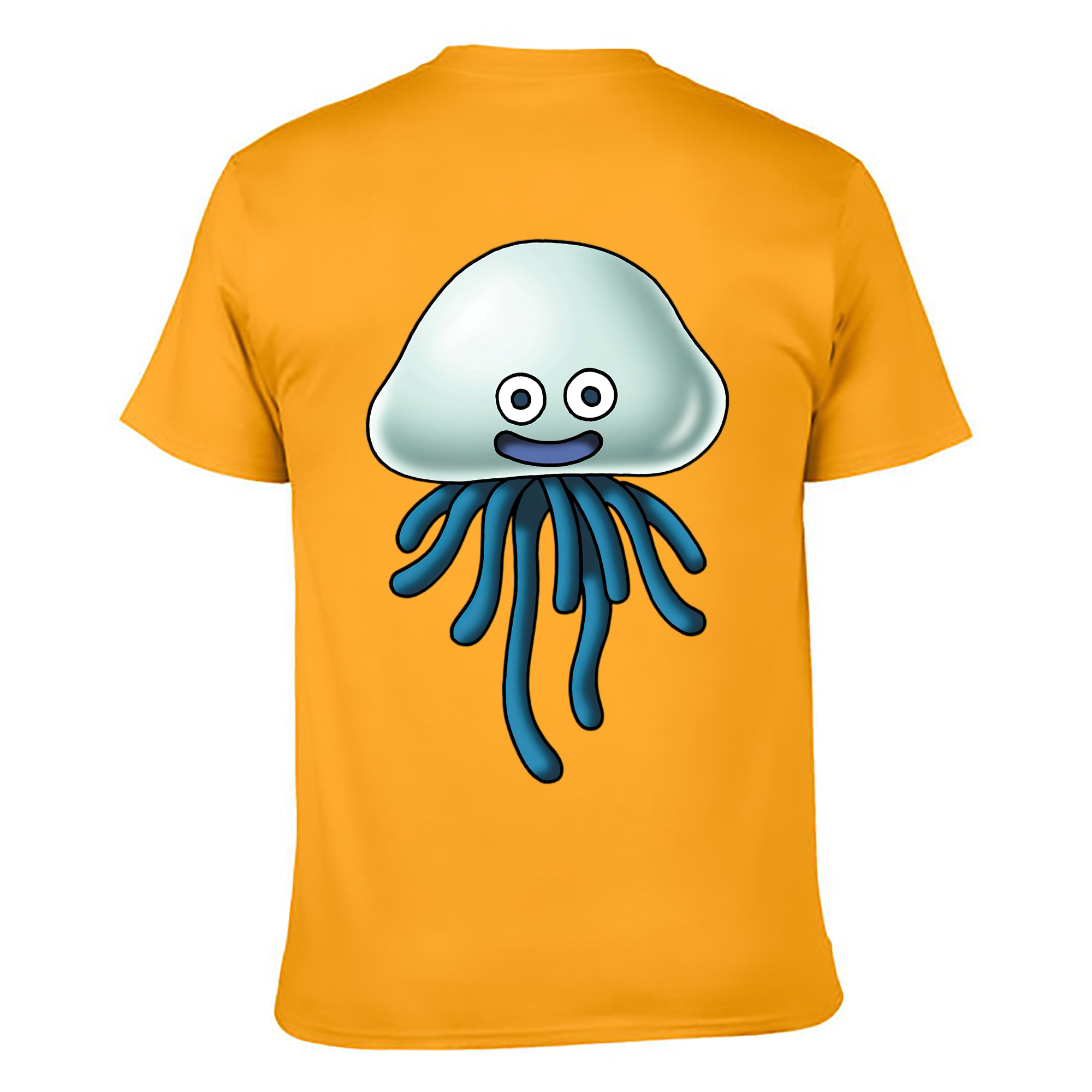 （画像用） ドラゴンクエスト Doragon Kuesuto Dragon Quest 綿100％ メンズ半袖Tシャツ（バックプリント） 通気性