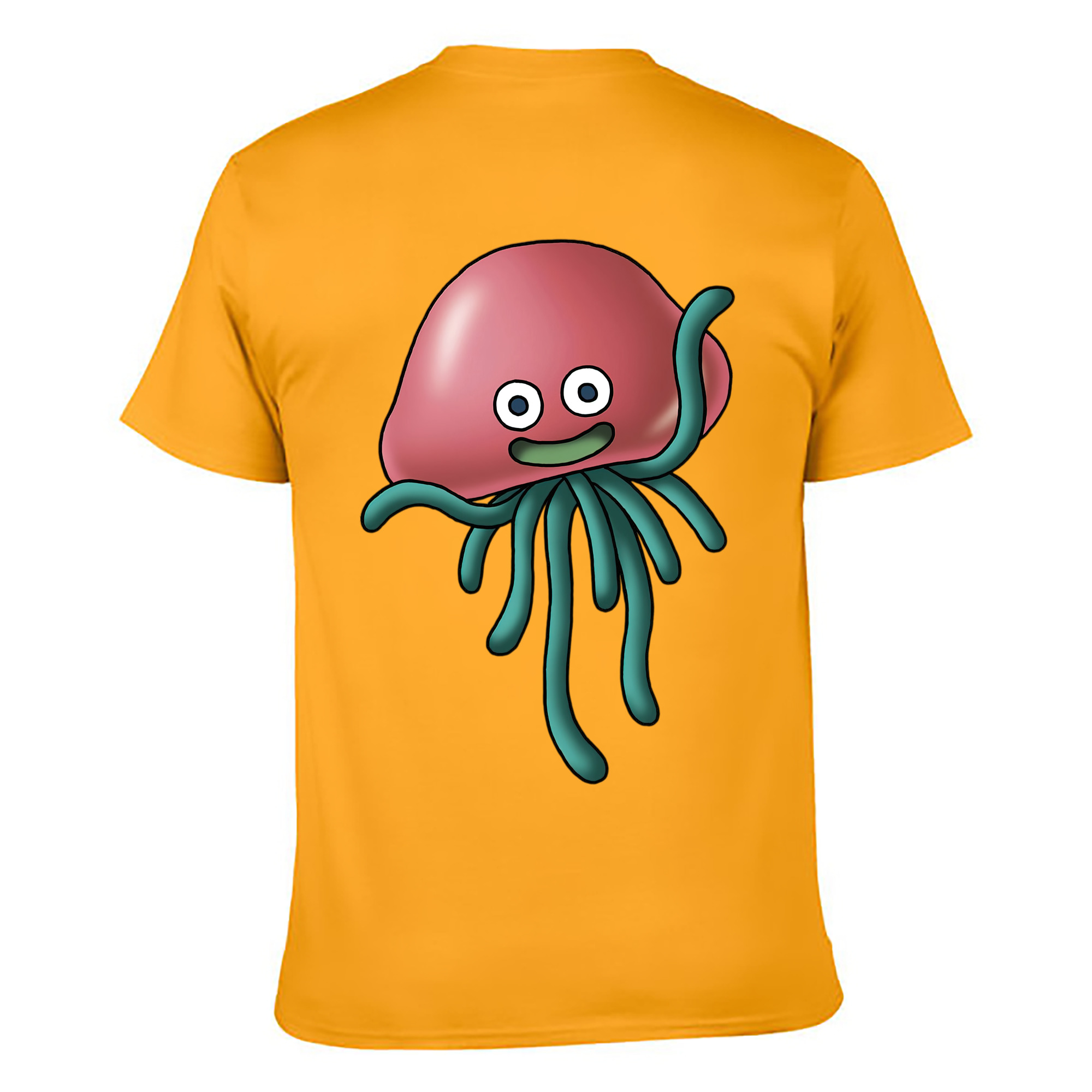 （画像用） ドラゴンクエスト Doragon Kuesuto Dragon Quest 綿100％ メンズ半袖Tシャツ（バックプリント） 通気性