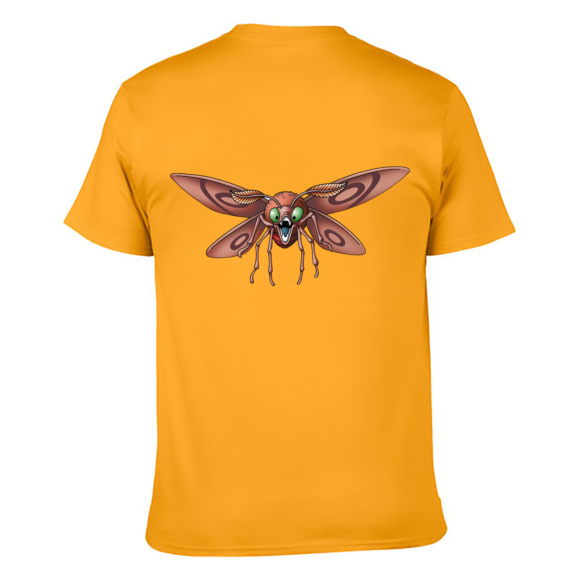 （画像用） ドラゴンクエスト Doragon Kuesuto Dragon Quest 綿100％ メンズ半袖Tシャツ（バックプリント） 通気性