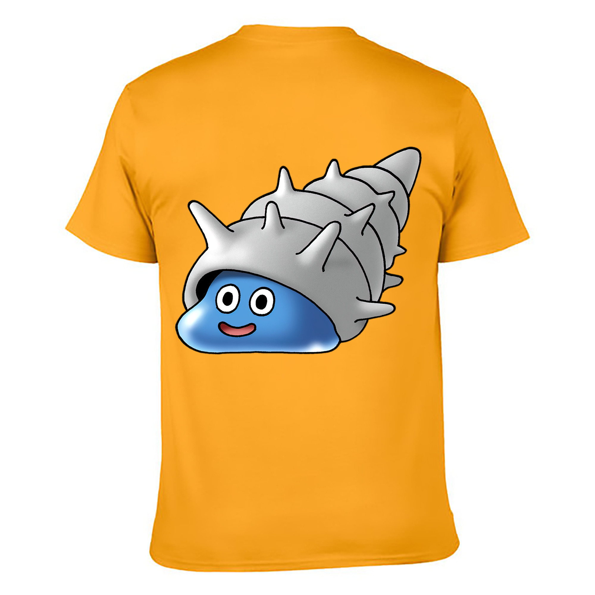 （画像用） ドラゴンクエスト Doragon Kuesuto Dragon Quest 綿100％ メンズ半袖Tシャツ（バックプリント） 通気性