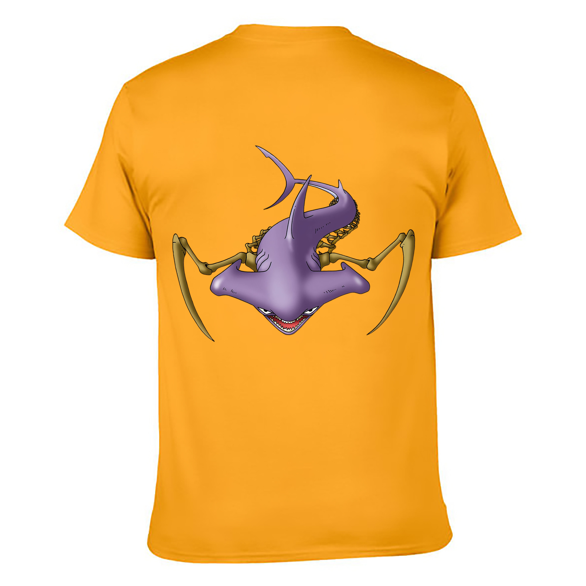 （画像用） ドラゴンクエスト Doragon Kuesuto Dragon Quest 綿100％ メンズ半袖Tシャツ（バックプリント） 通気性