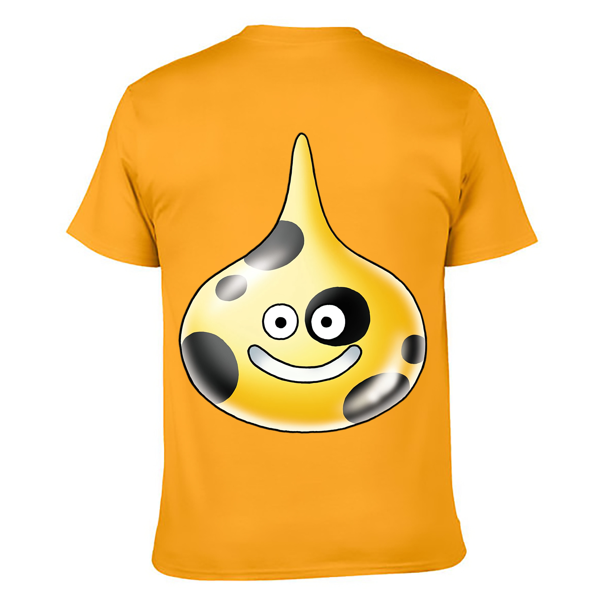 （画像用） ドラゴンクエスト Doragon Kuesuto Dragon Quest 綿100％ メンズ半袖Tシャツ（バックプリント） 通気性